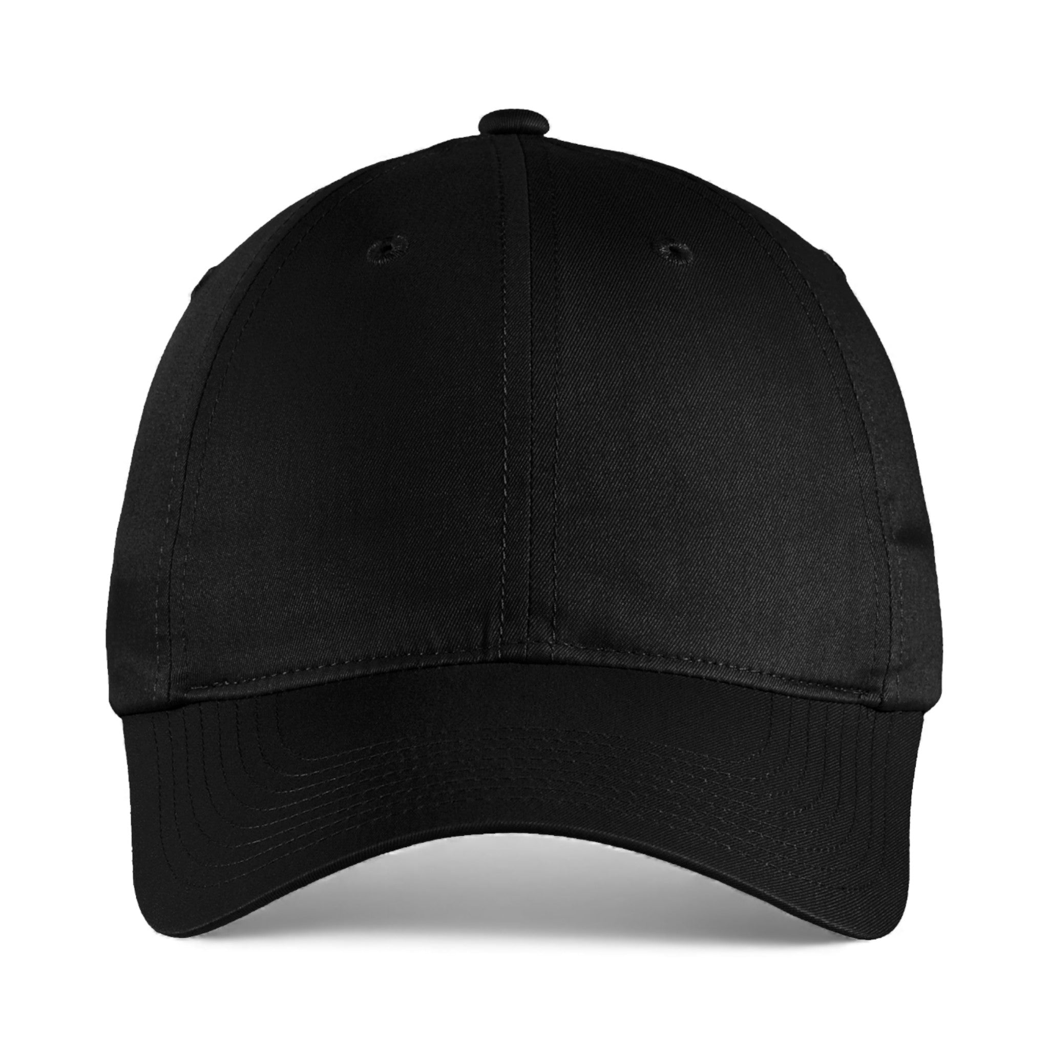Front view of Nike NKFB6449 custom hat in black
