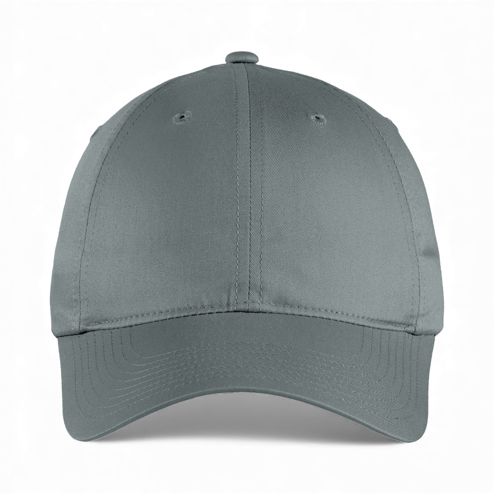 Front view of Nike NKFB6449 custom hat in dark grey