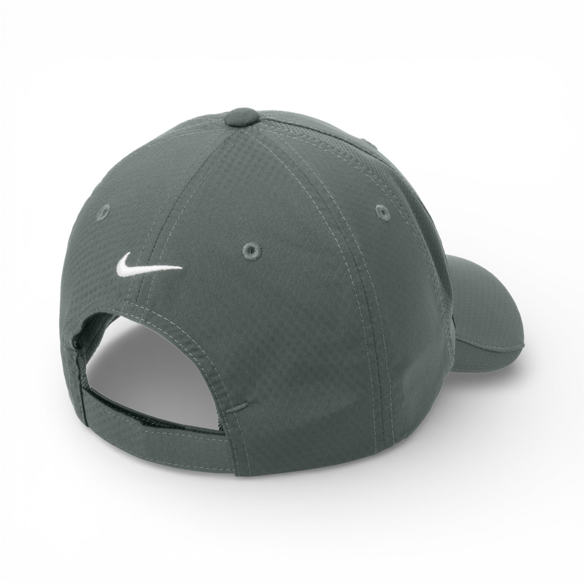 Back view of Nike NKFD9709 custom hat in anthracite