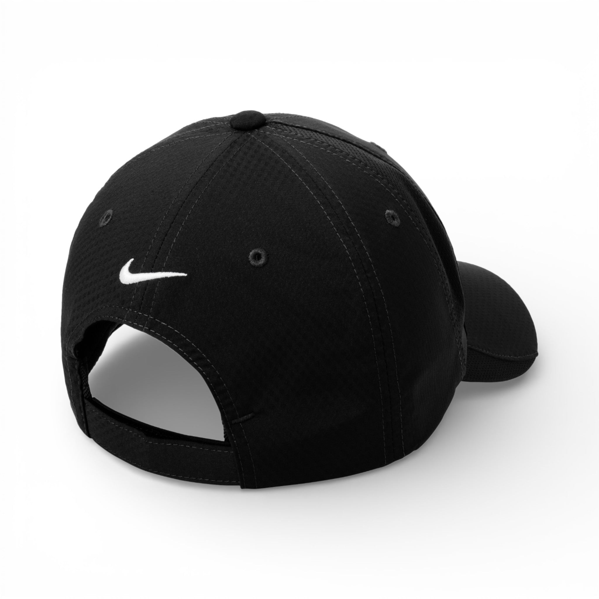 Back view of Nike NKFD9709 custom hat in black