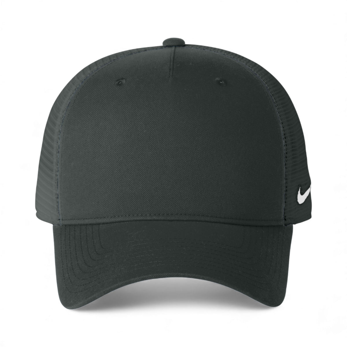 Front view of Nike NKFN9893 custom hat in anthracite and anthracite