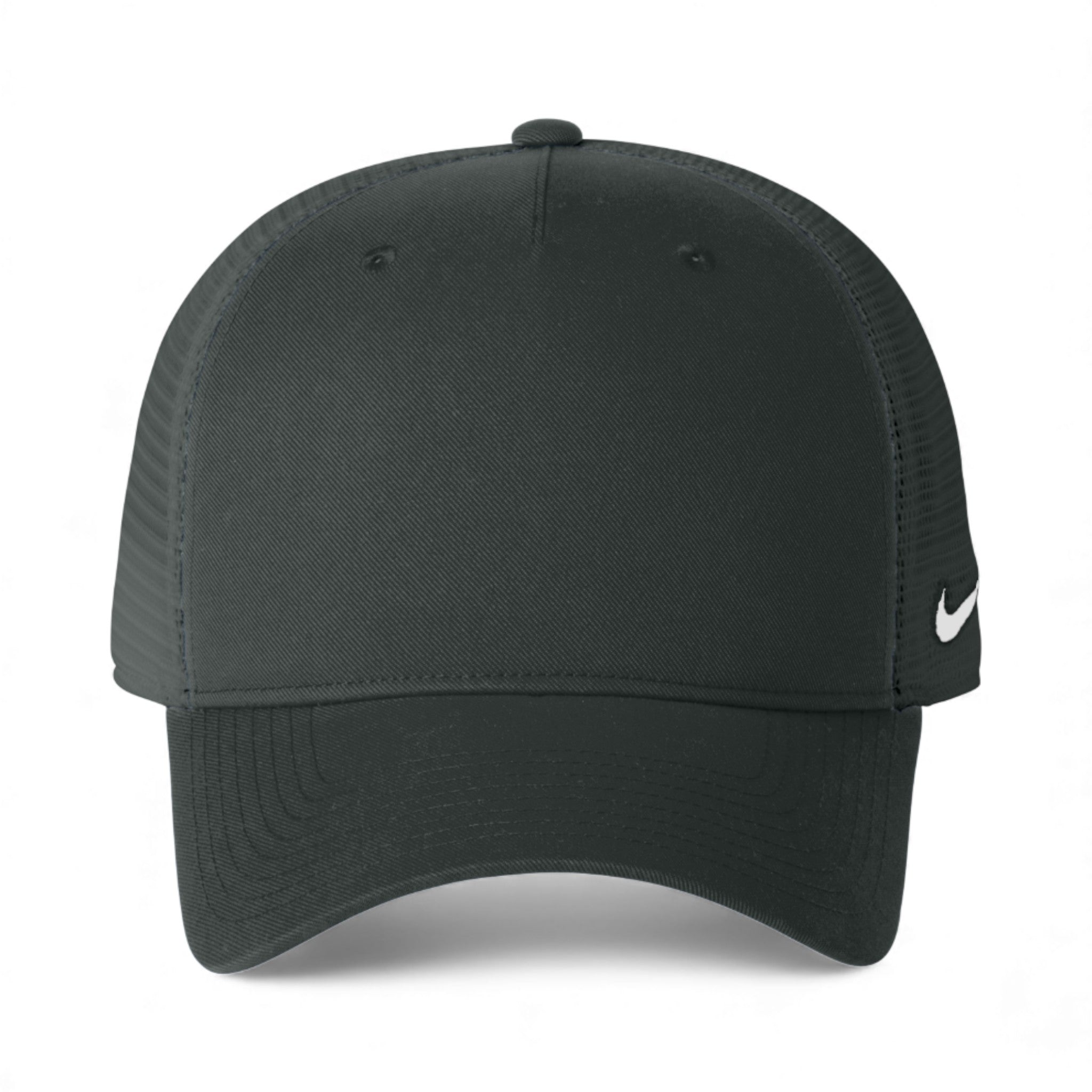 Front view of Nike NKFN9893 custom hat in anthracite and anthracite