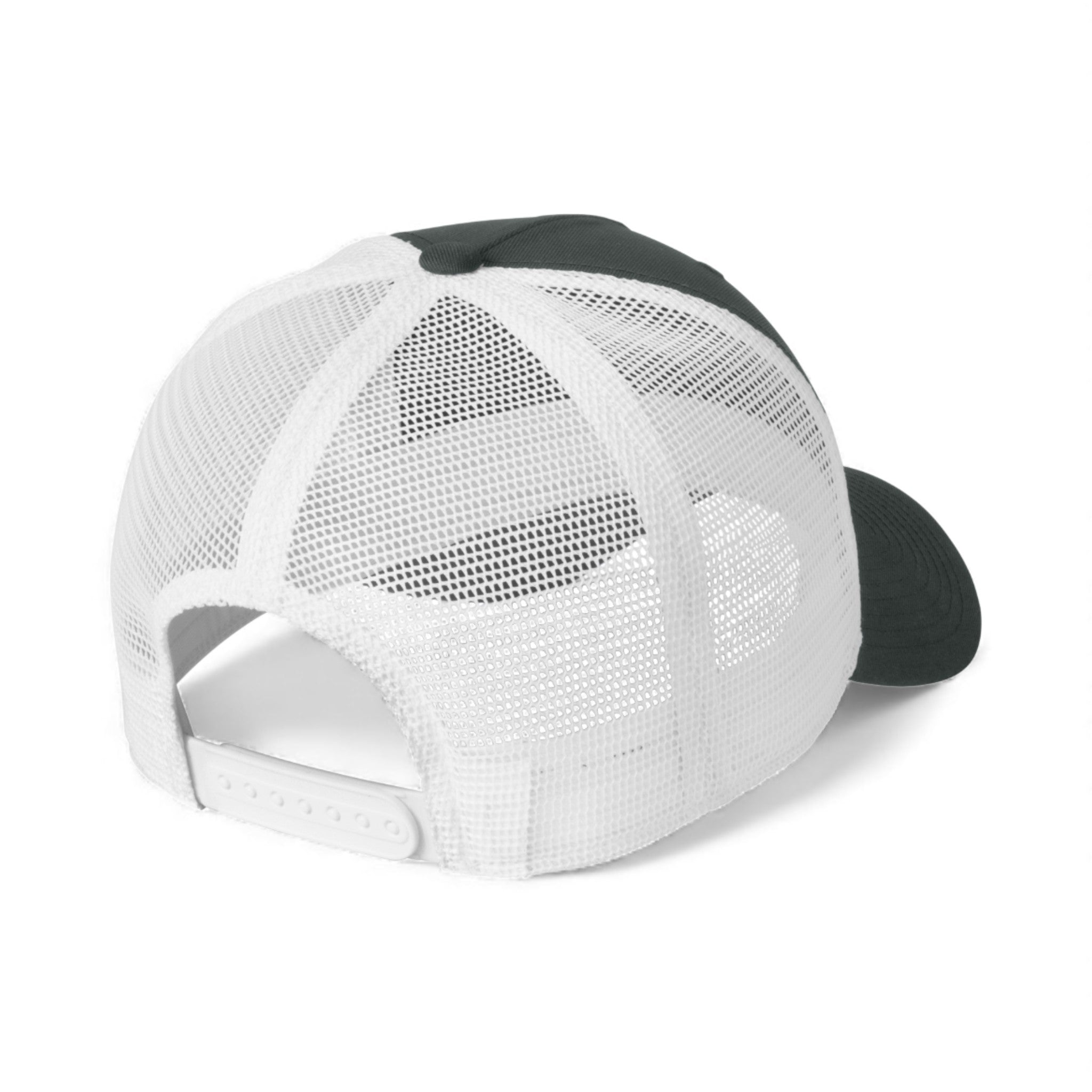 Back view of Nike NKFN9893 custom hat in anthracite and white