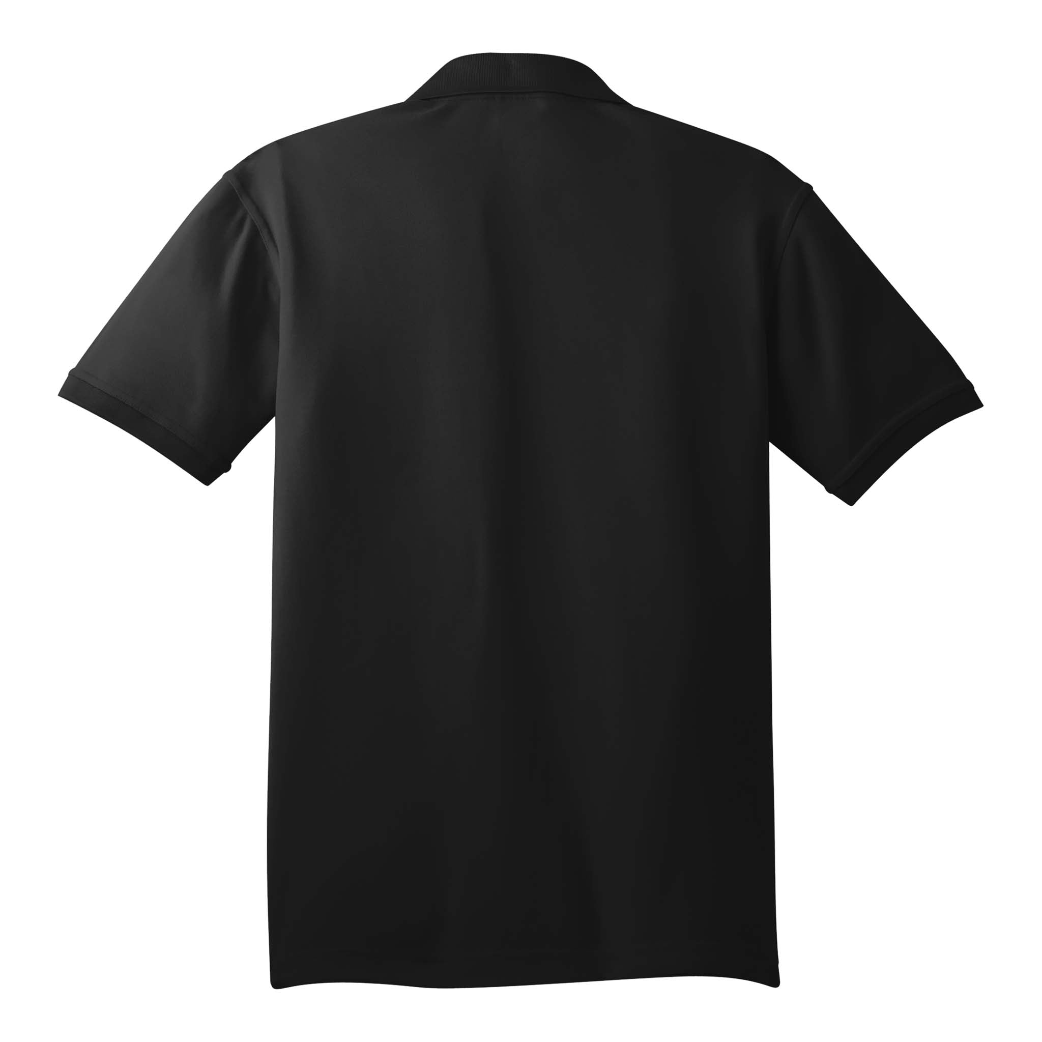 OGIO OG101 custom polo in blacktop, back view