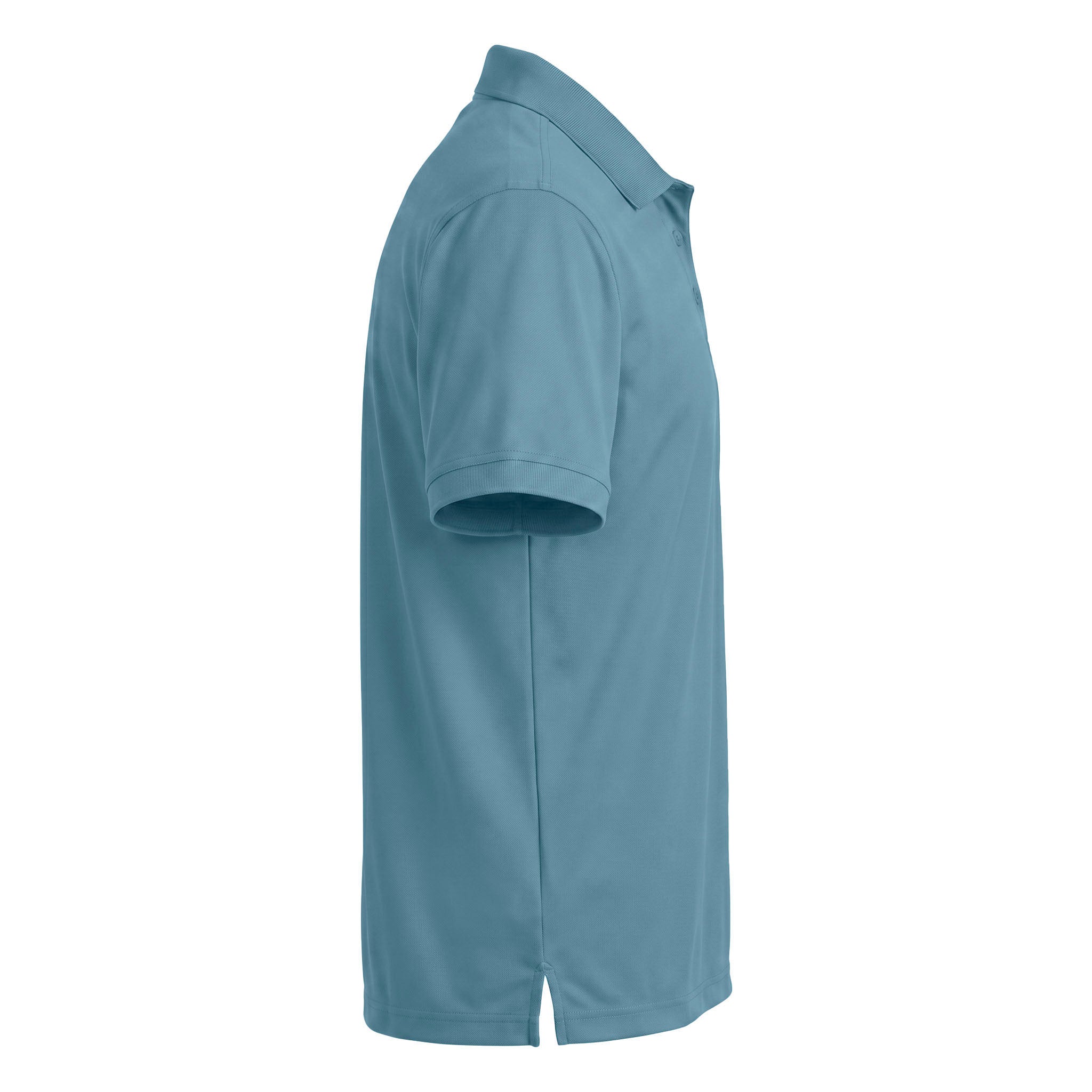OGIO OG101 custom polo in blue mist, right side view