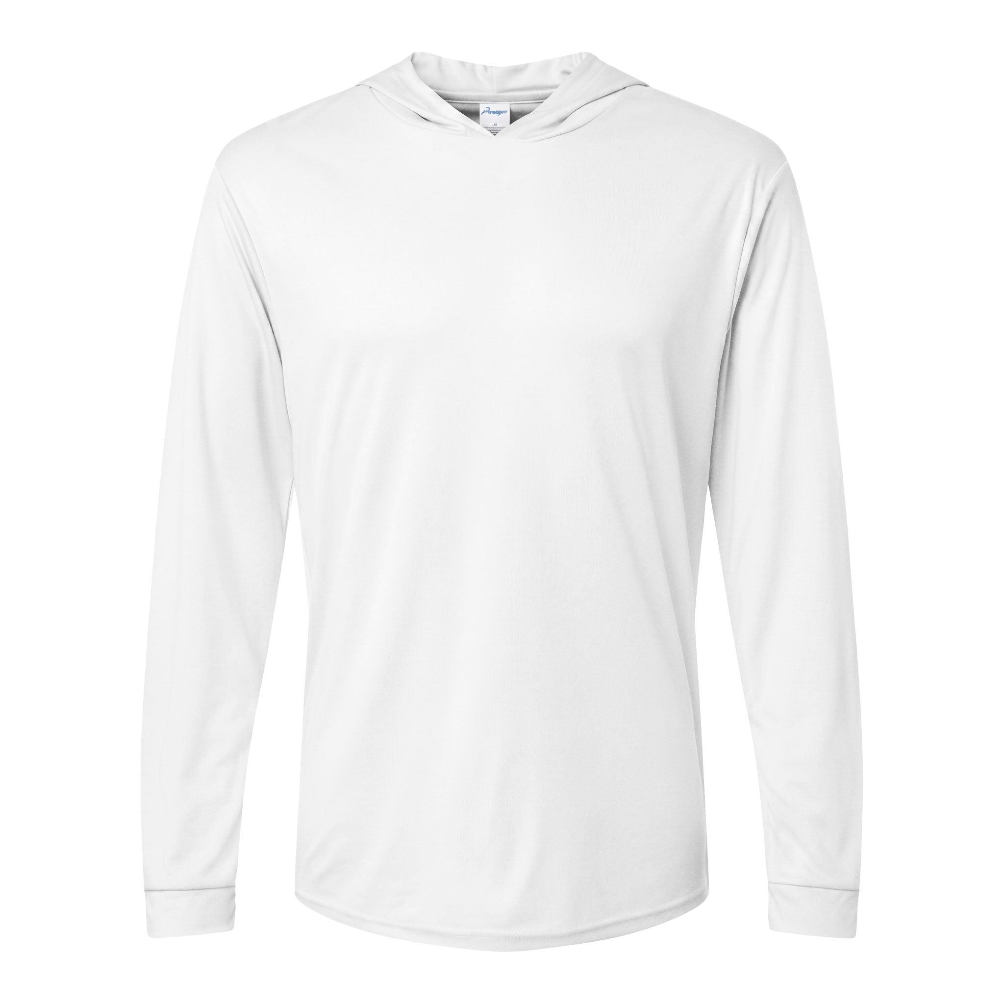 Paragon 220 custom long sleeve t-shirt in aluminum, front view
