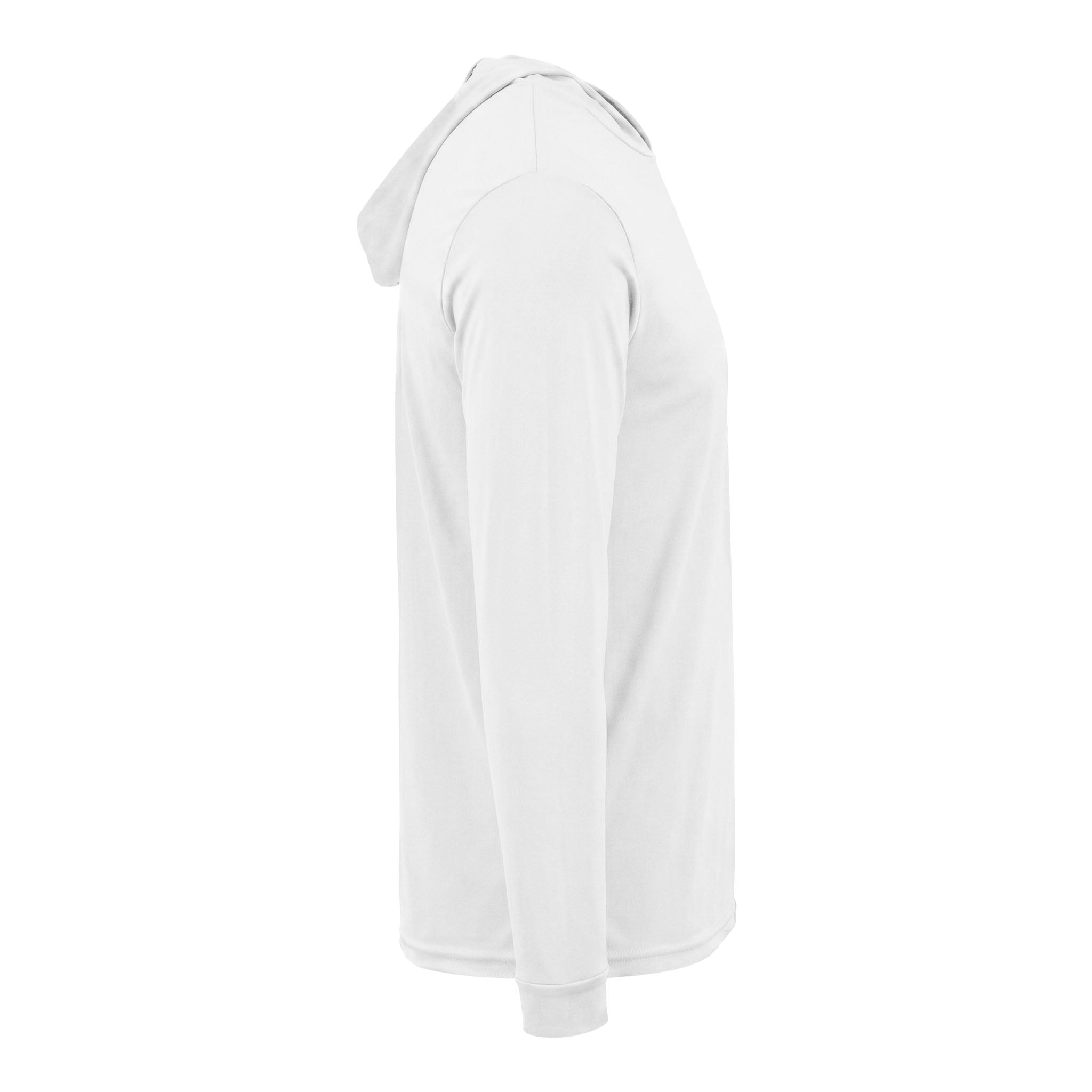 Paragon 220 custom long sleeve t-shirt in aluminum, right side view