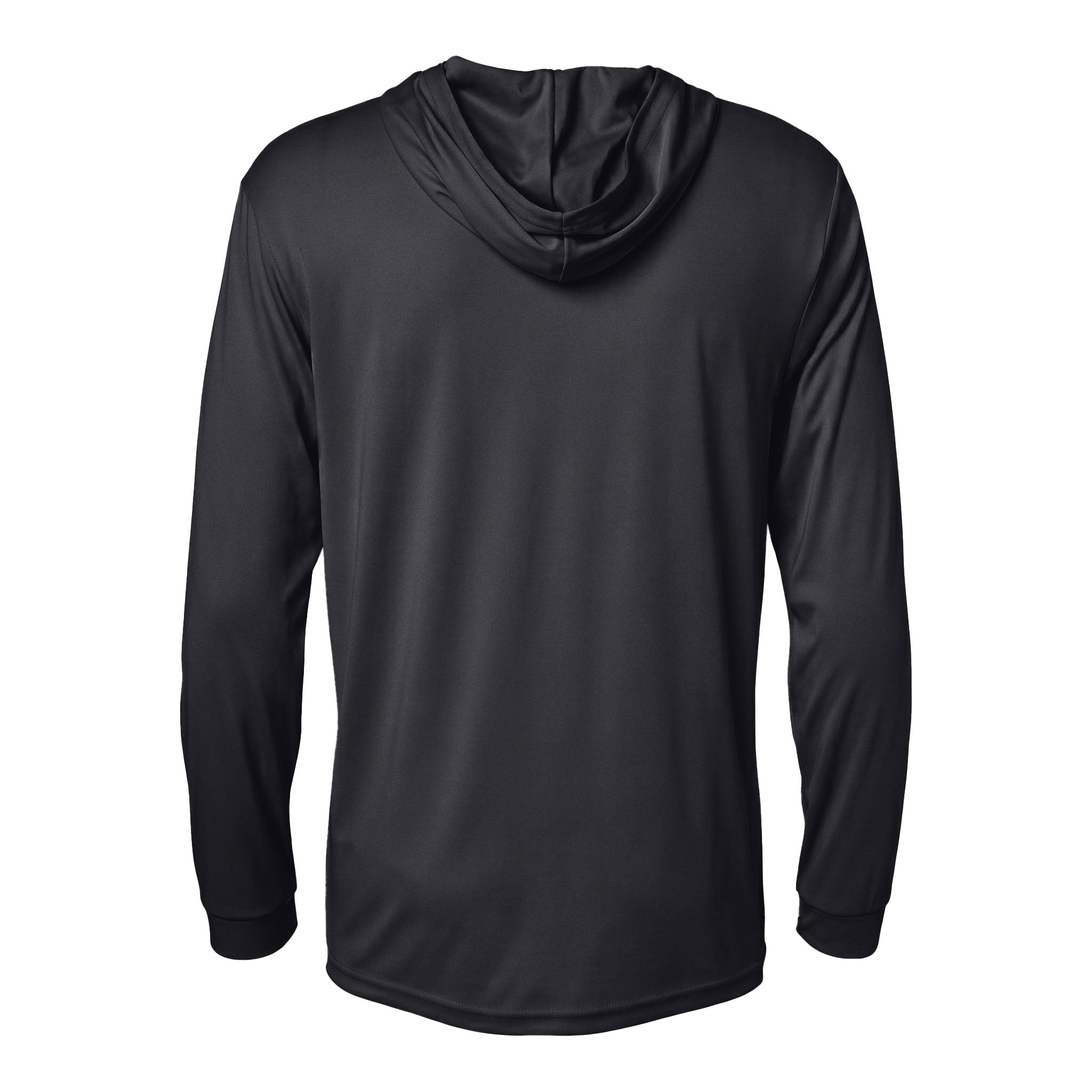 Paragon 220 custom long sleeve t-shirt in black, back view