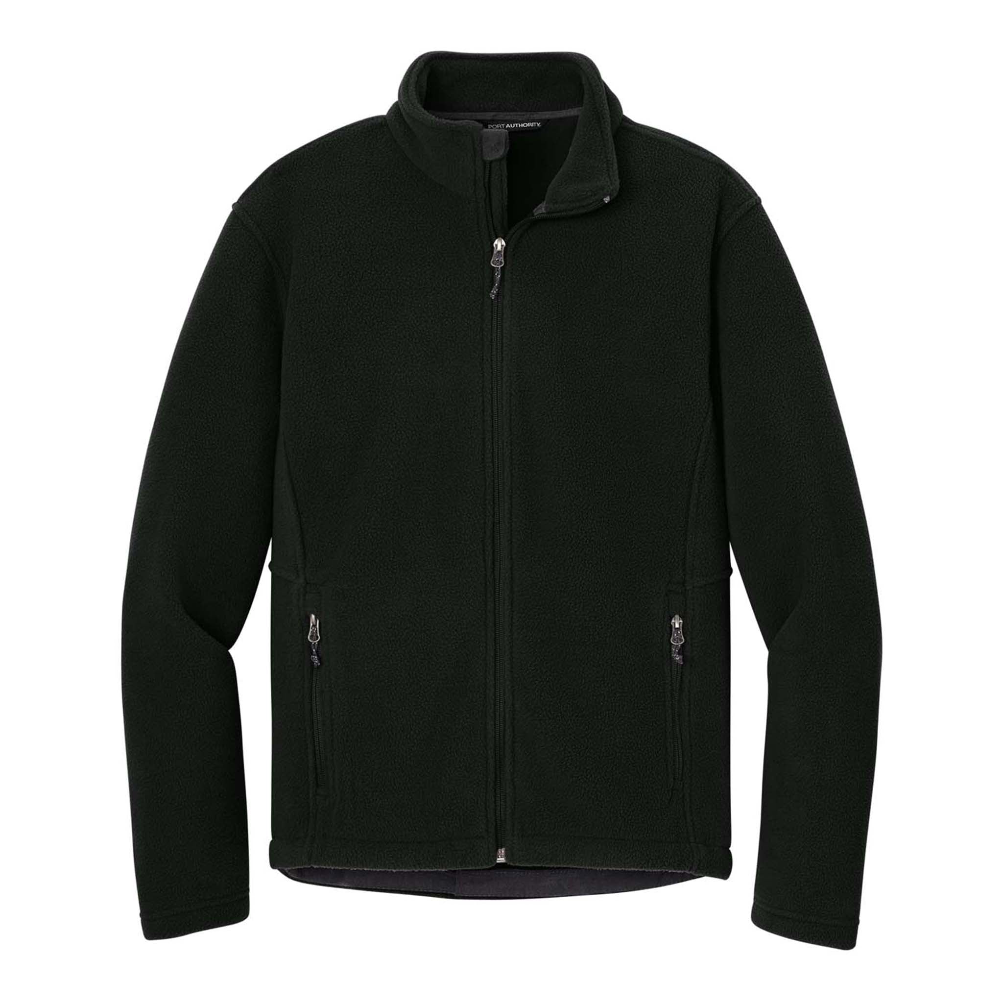 Port Authority F217 custom jacket in black, front view