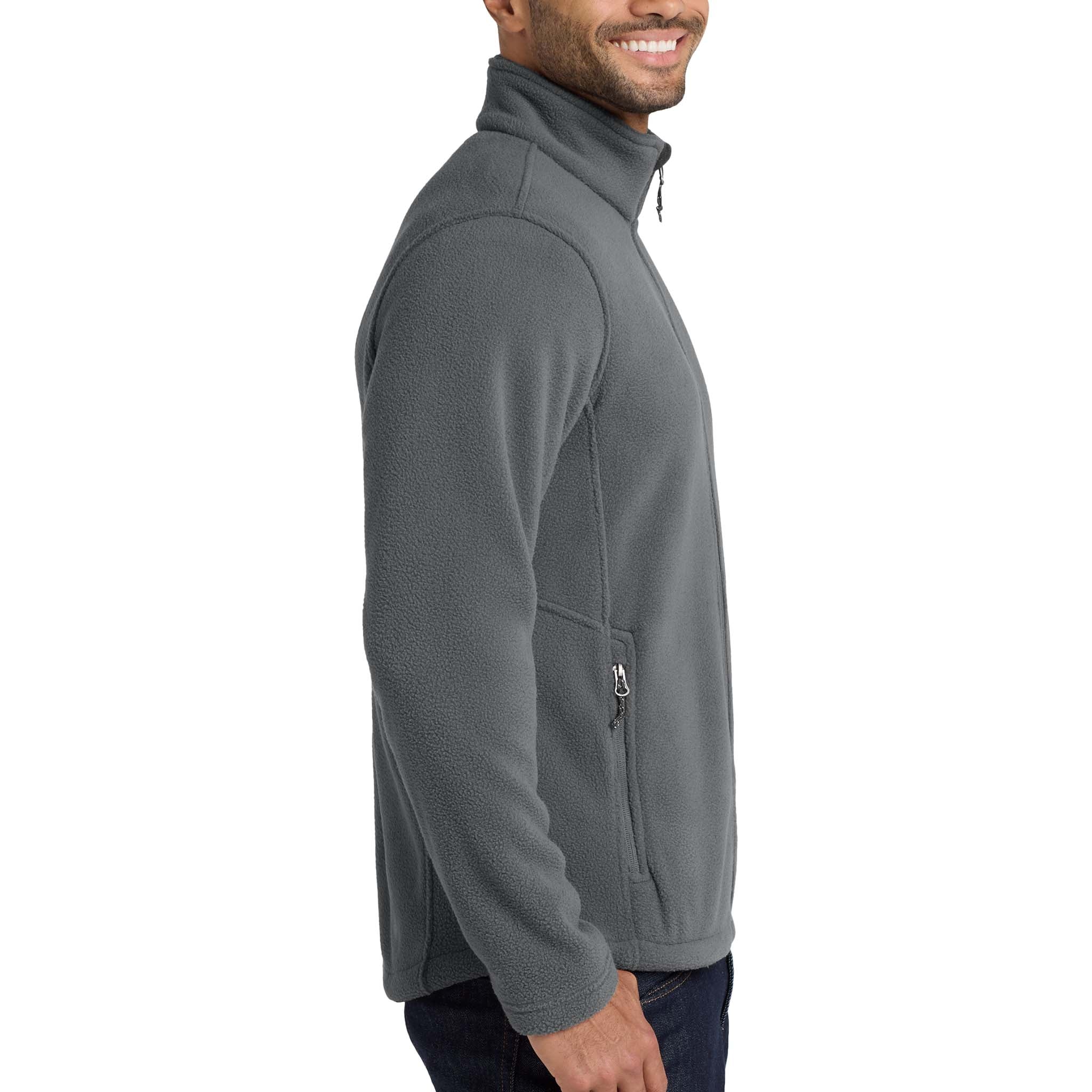 Port Authority F217 custom jacket in deep smoke, right side view