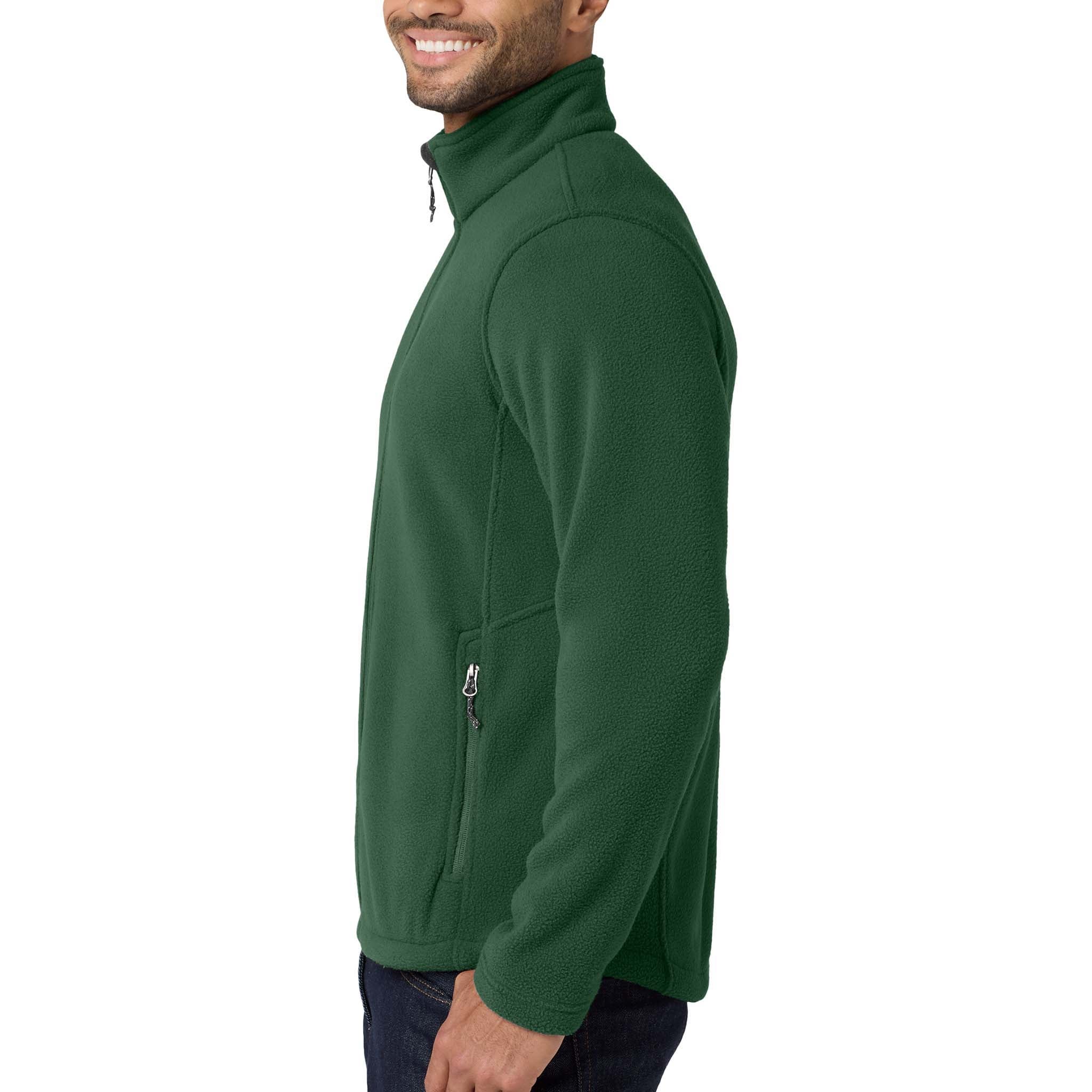 Port Authority F217 custom jacket in forest green, left side view