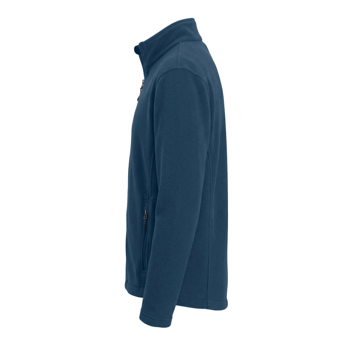 Port Authority F217 custom jacket in insignia blue, left side view