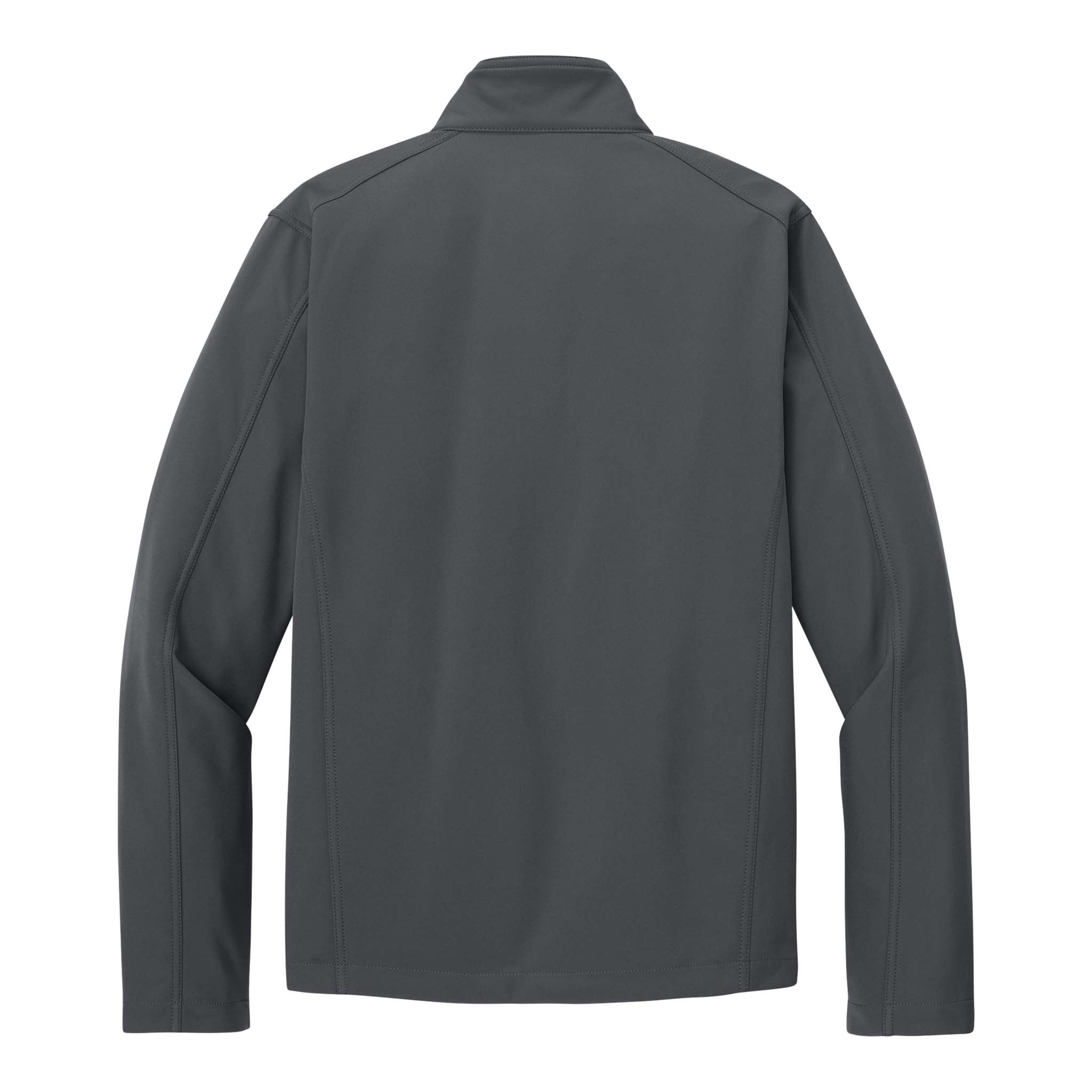Port Authority J317 custom jacket in battleship grey, back view