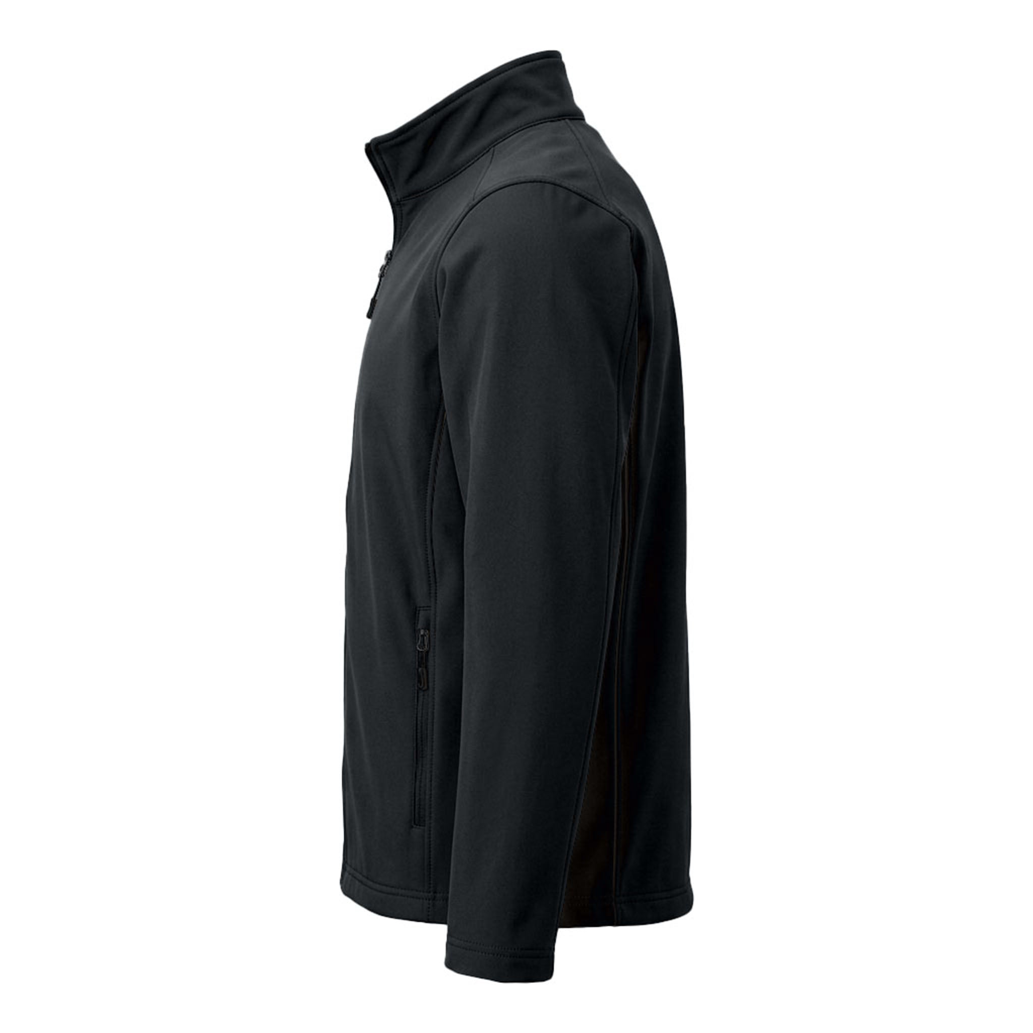 Port Authority J317 custom jacket in black, left side view