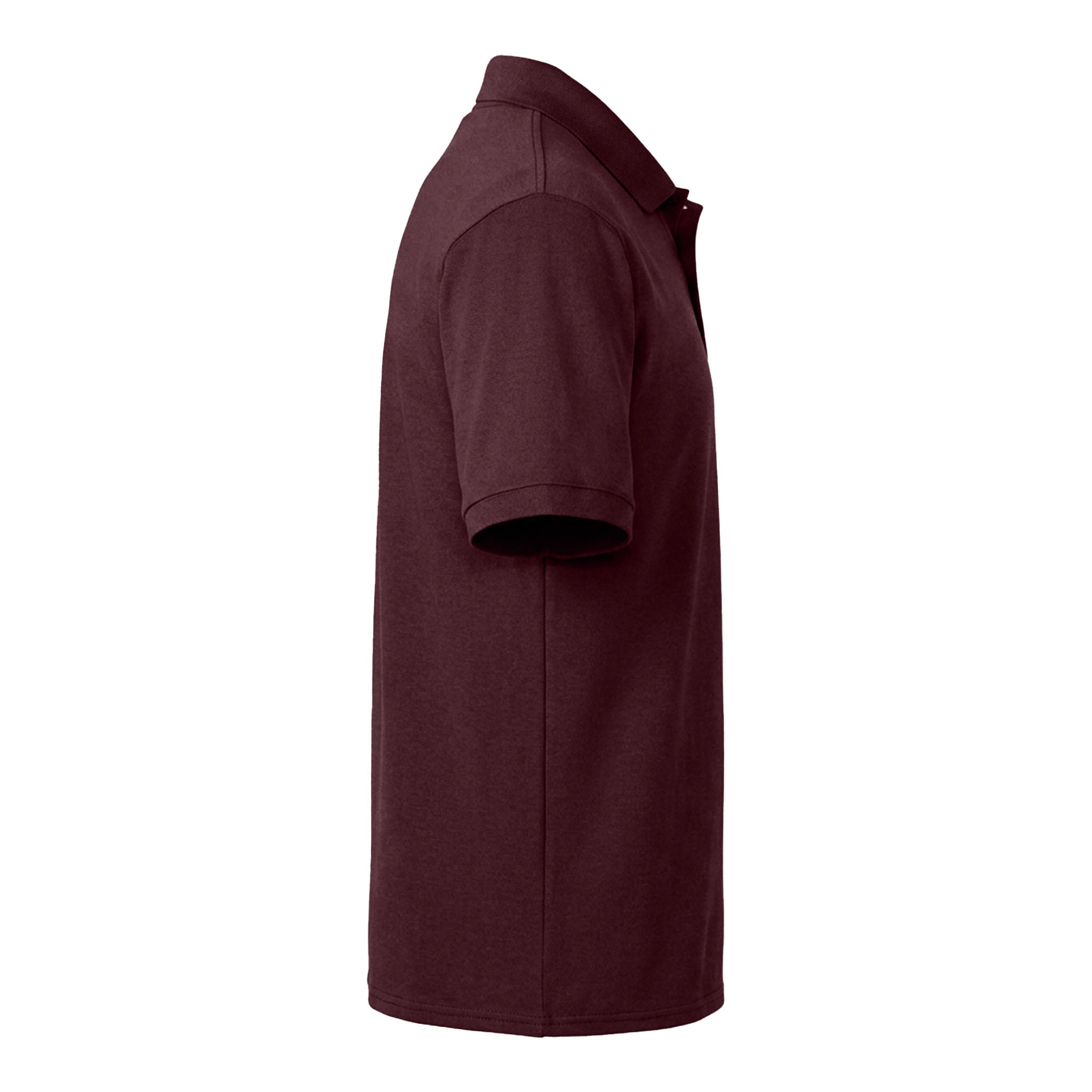 Port & Co KP55 custom polo in athletic maroon, right side view