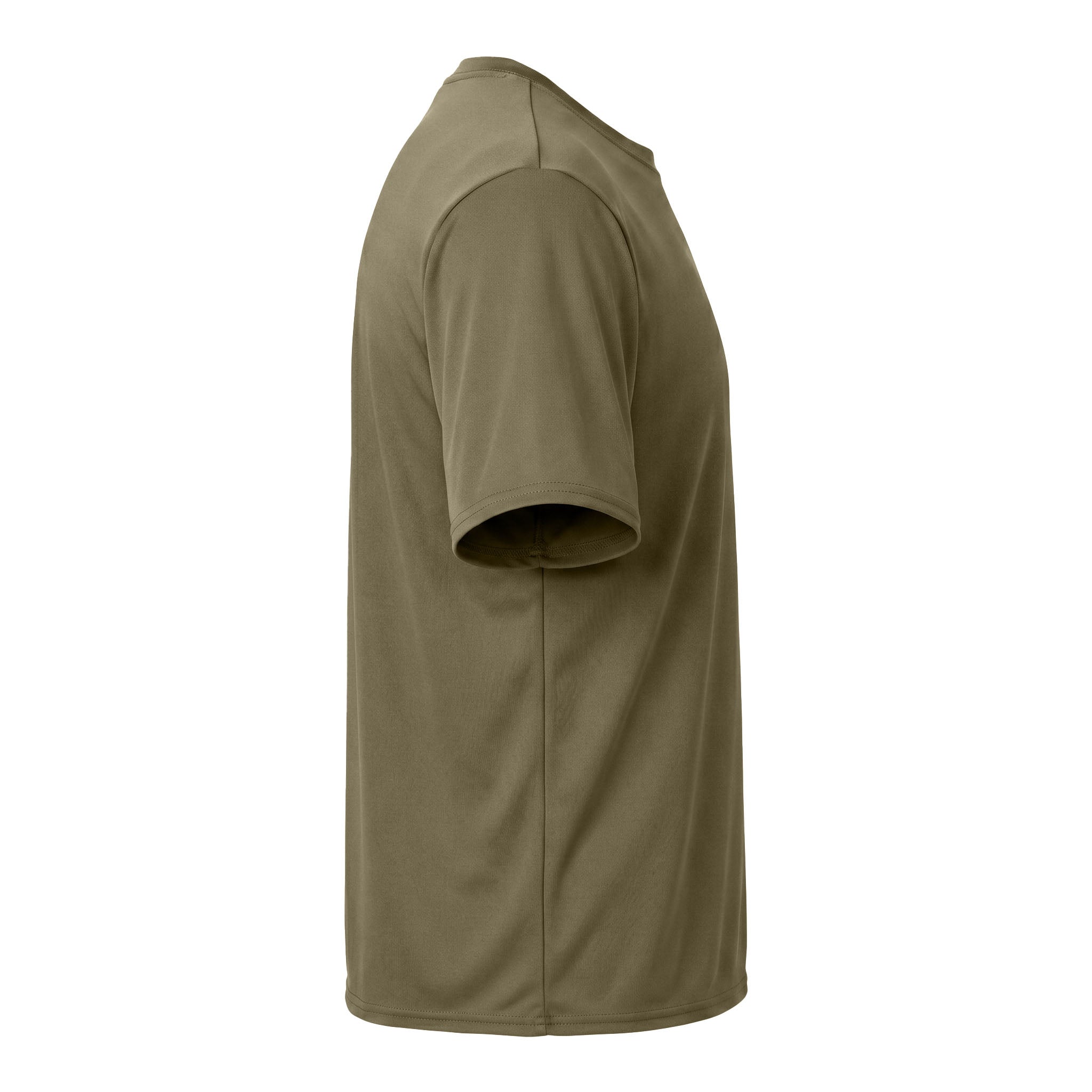 Port & Co PC380 custom short sleeve t-shirt in coyote brown, right side view