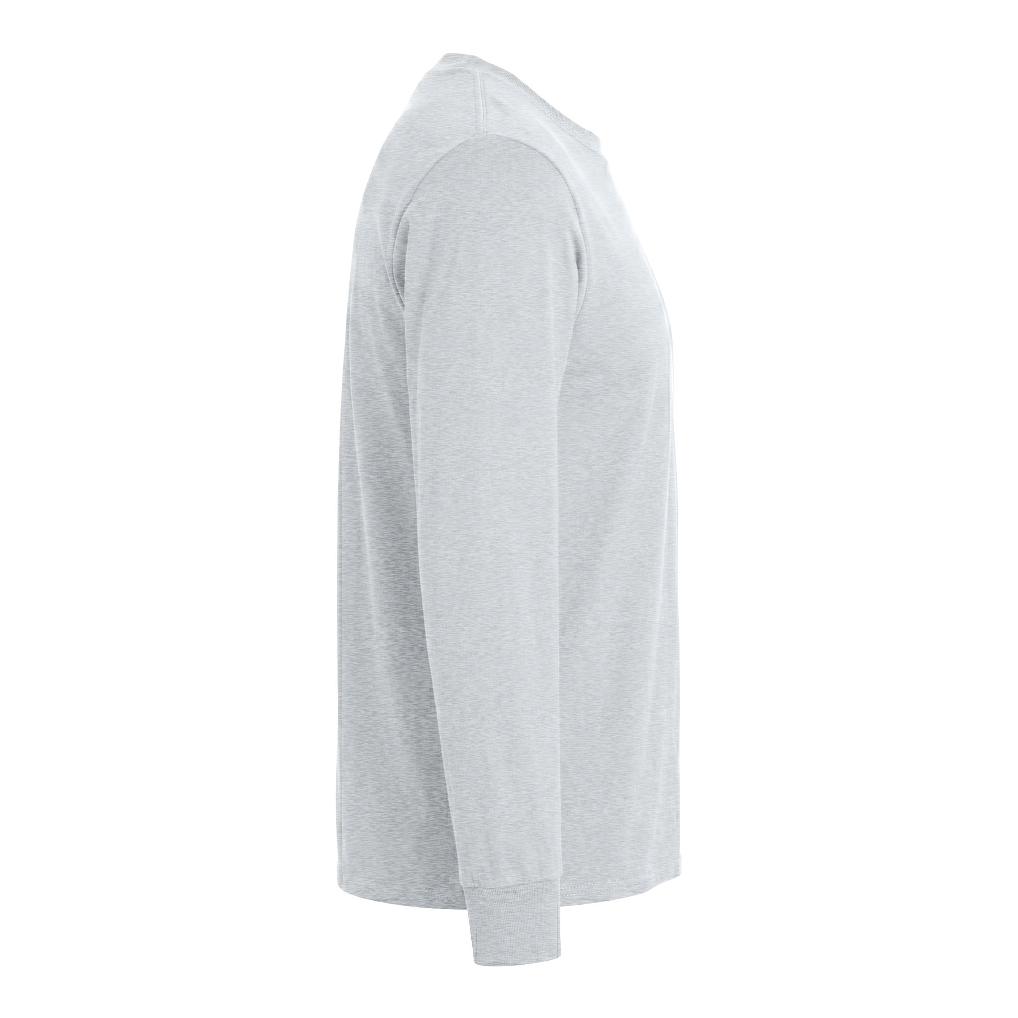 Port & Co PC54LS custom long sleeve t-shirt in ash, right side view