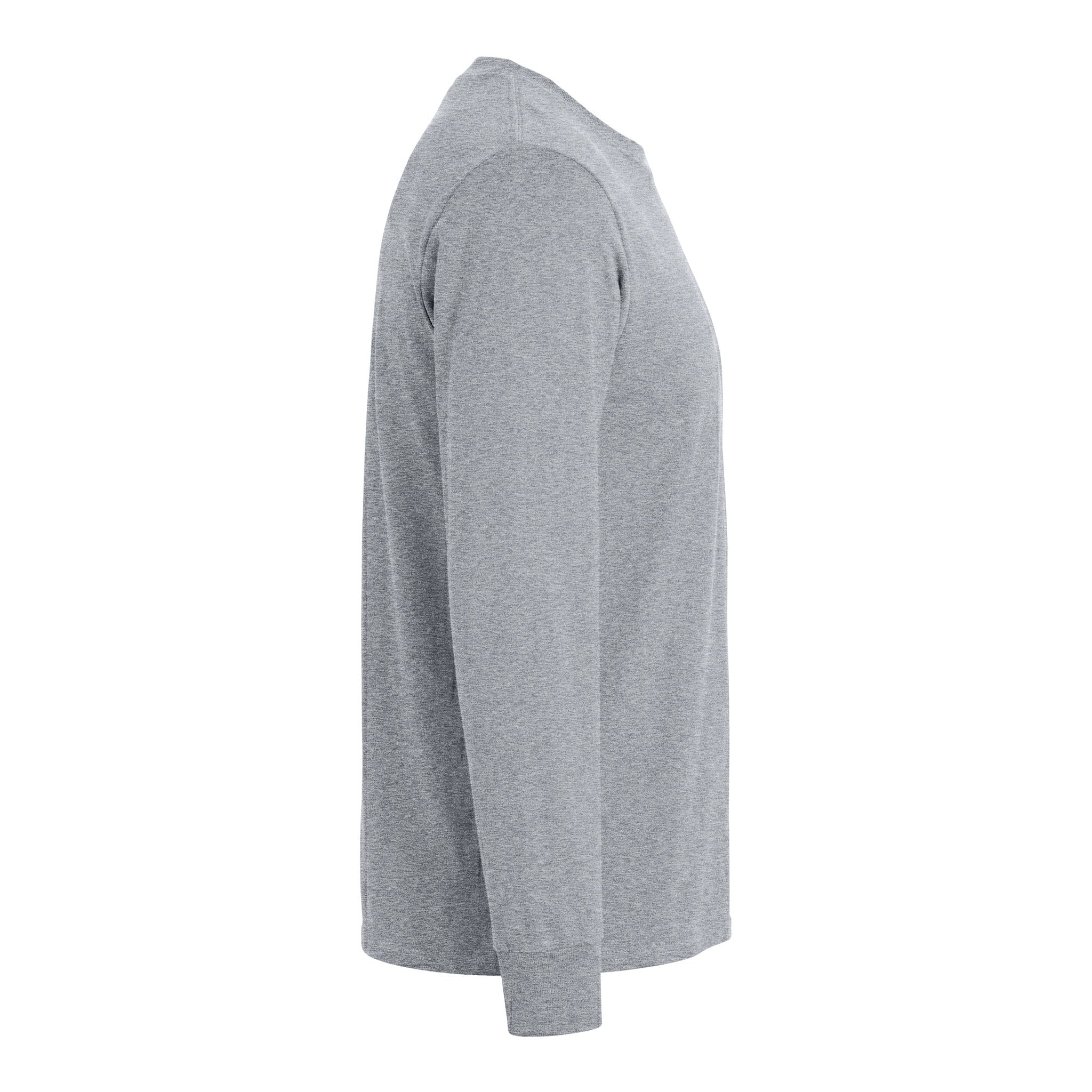 Port & Co PC54LS custom long sleeve t-shirt in athletic heather, right side view