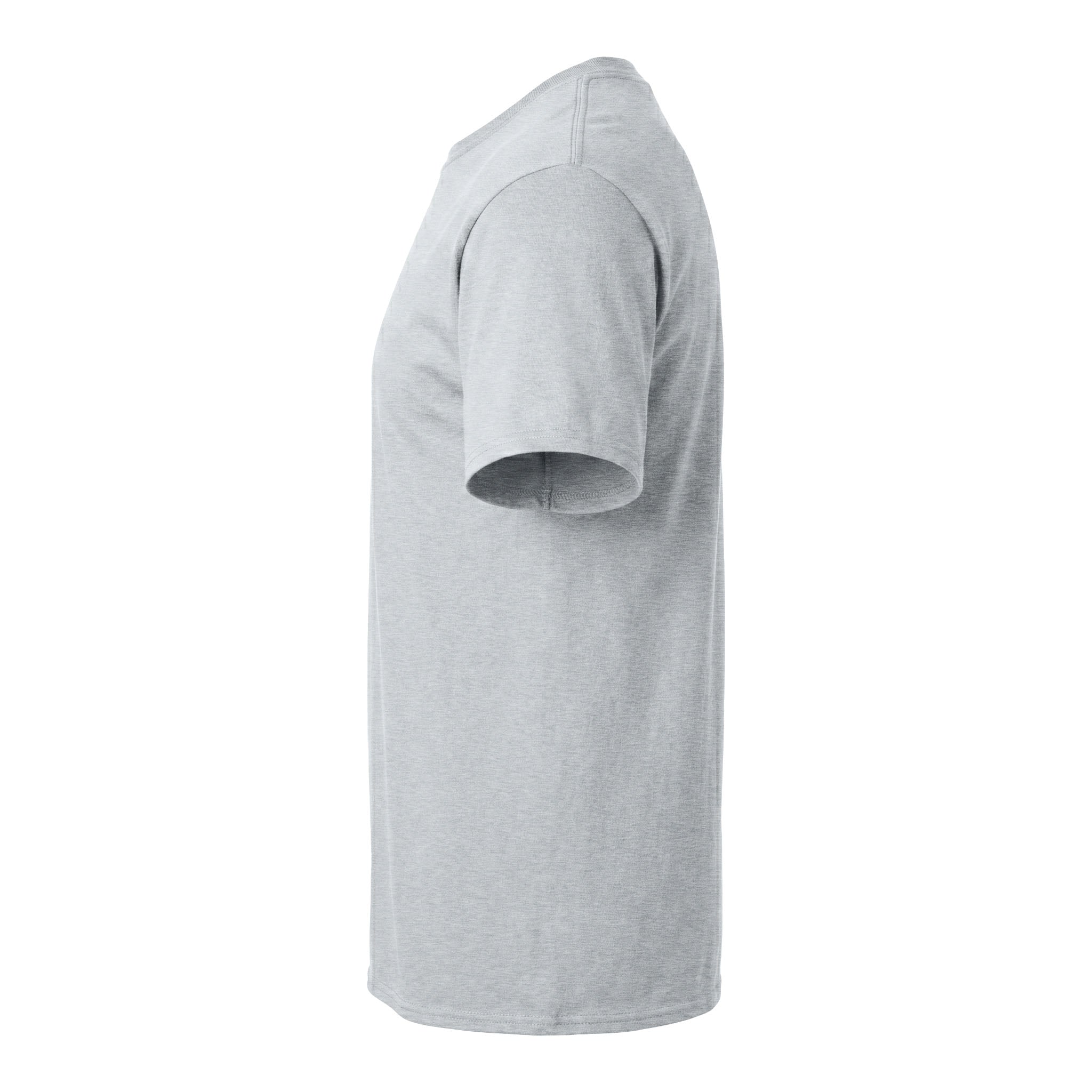 Port & Co PC54 custom short sleeve t-shirt in ash, left side view
