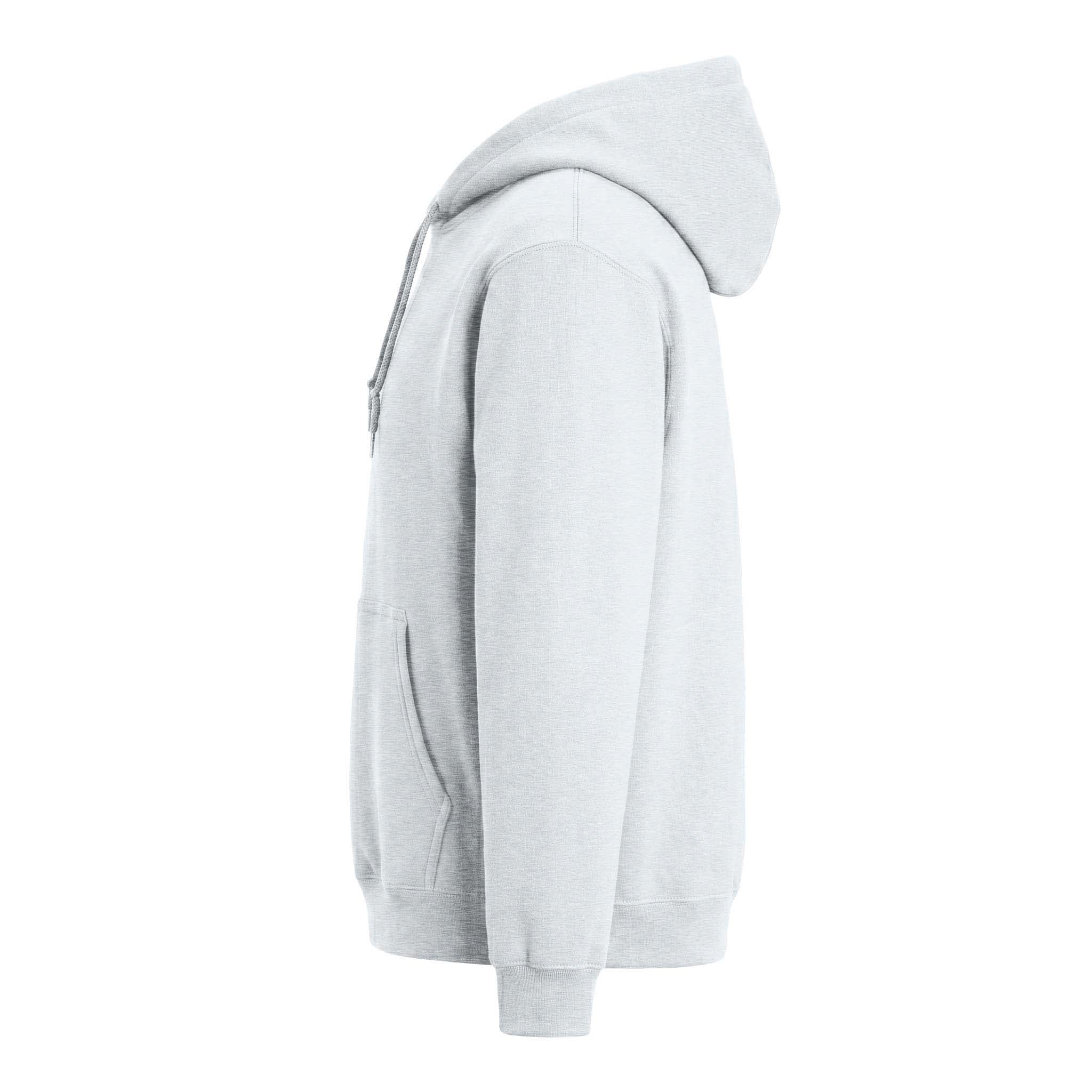 Port & Co PC78H custom hoodie in ash, left side view
