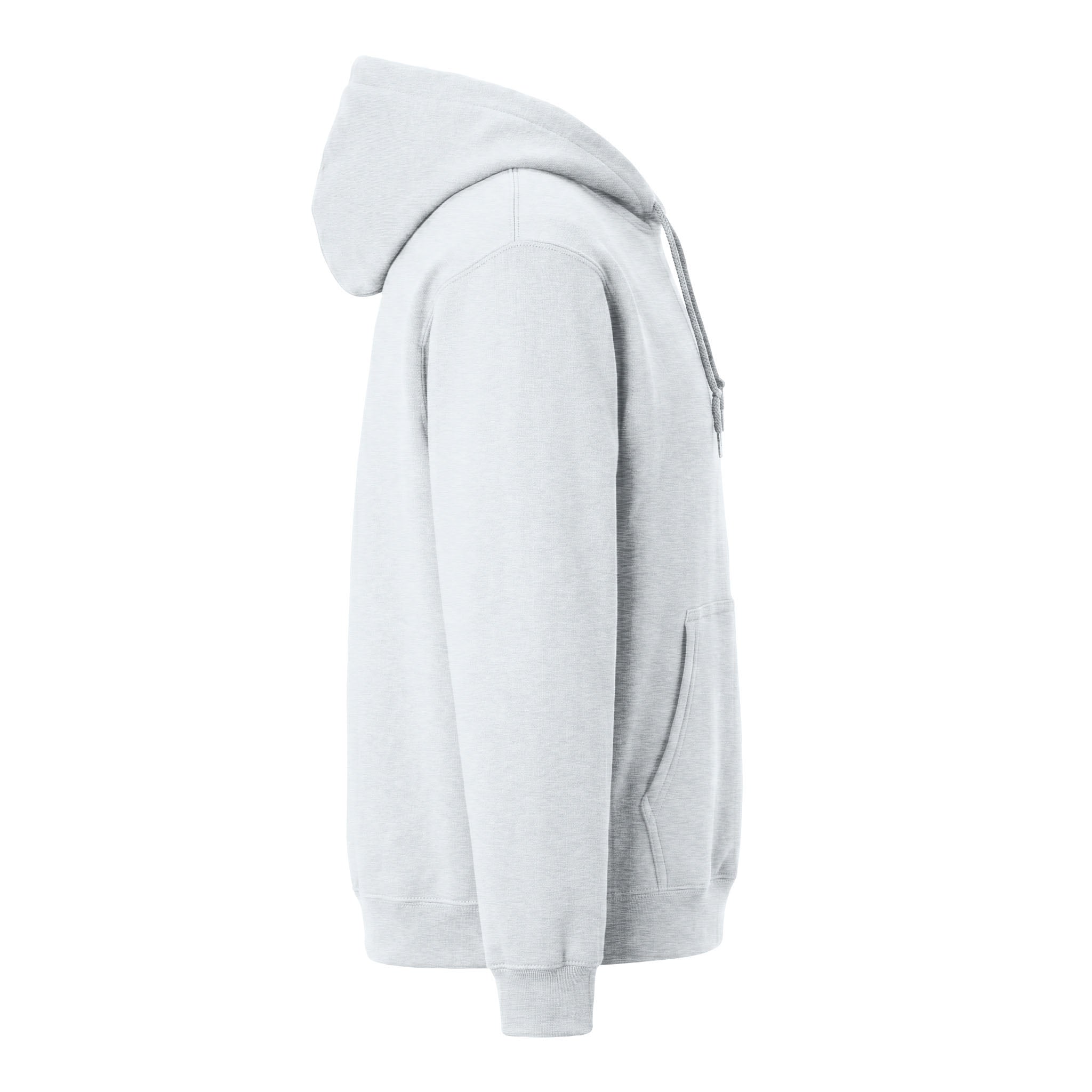 Port & Co PC78H custom hoodie in ash, right side view