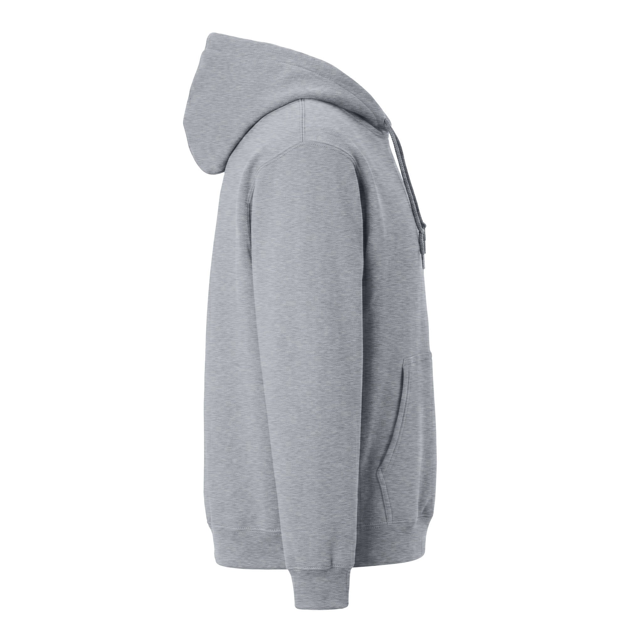 Port & Co PC78H custom hoodie in athletic heather, right side view