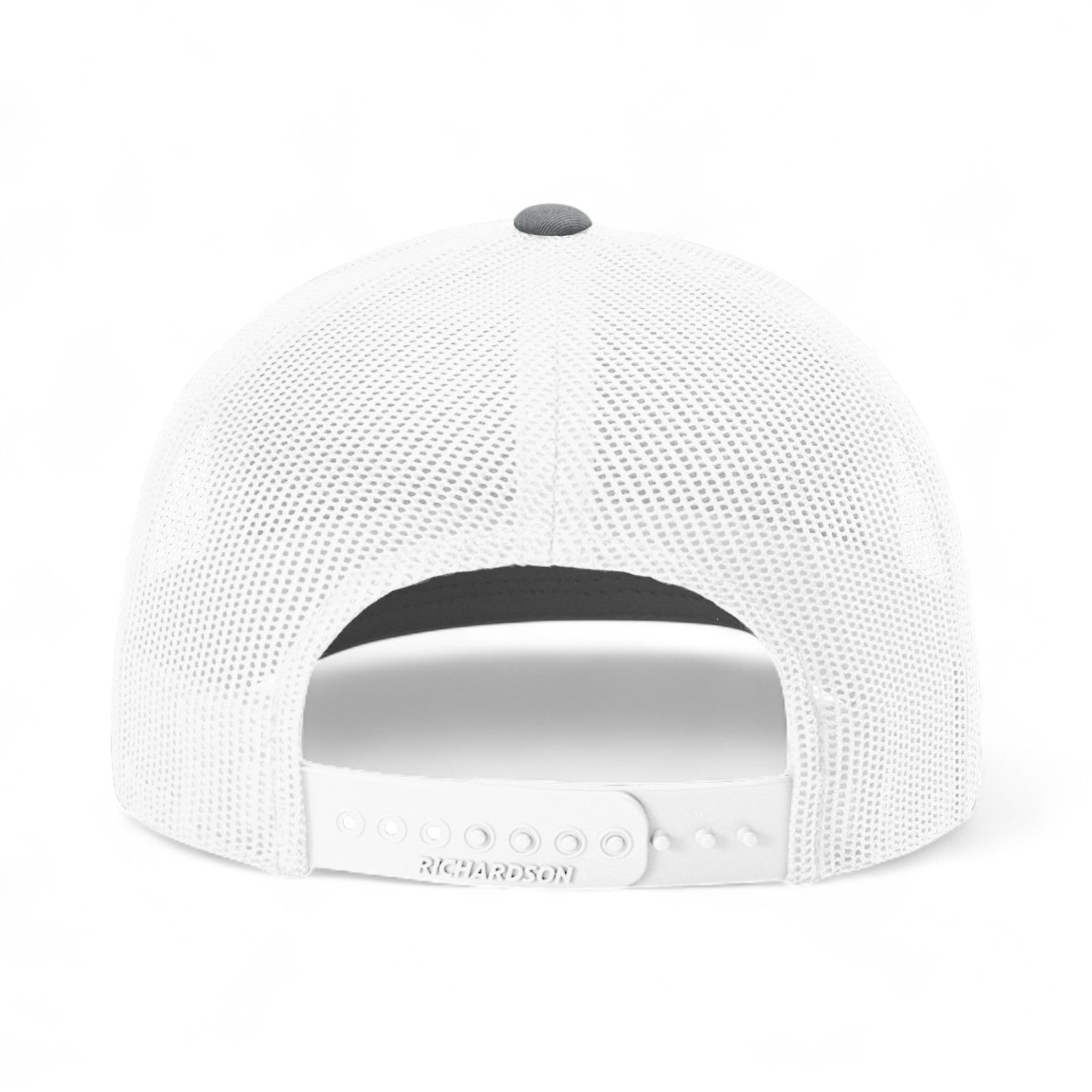 Back view of Richardson 112Y custom hat in heather grey and white