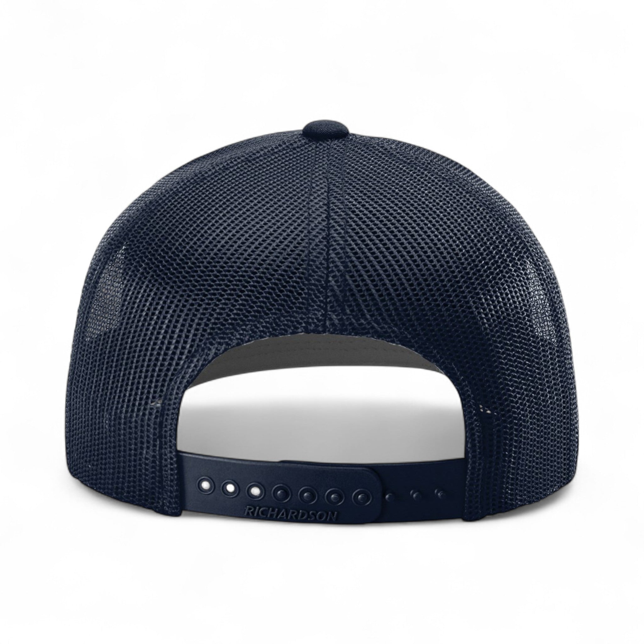 Back view of Richardson 112Y custom hat in navy