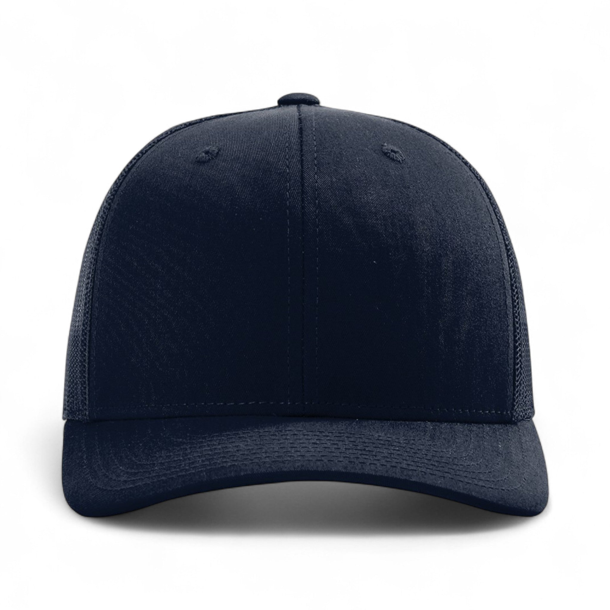 Front view of Richardson 112Y custom hat in navy