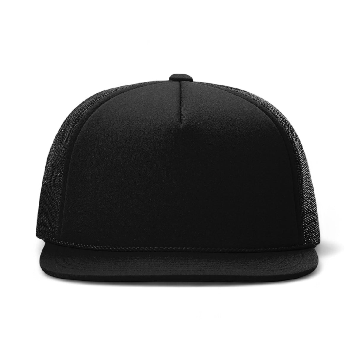 Front view of Richardson 113 custom hat in black