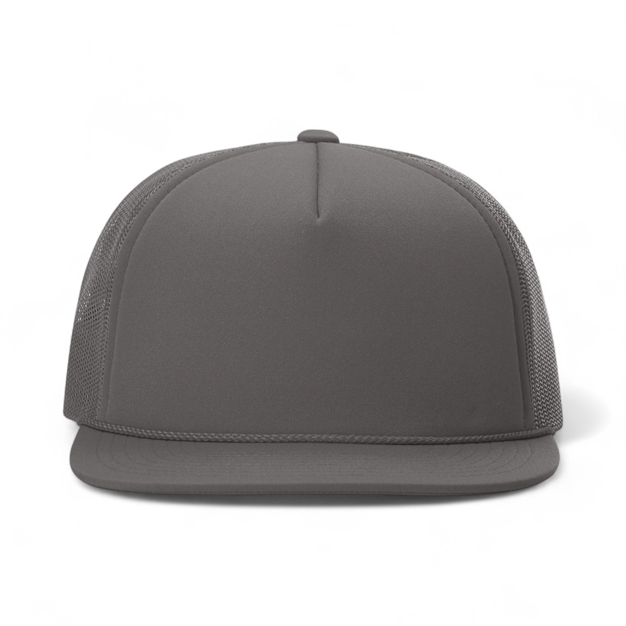 Front view of Richardson 113 custom hat in charcoal