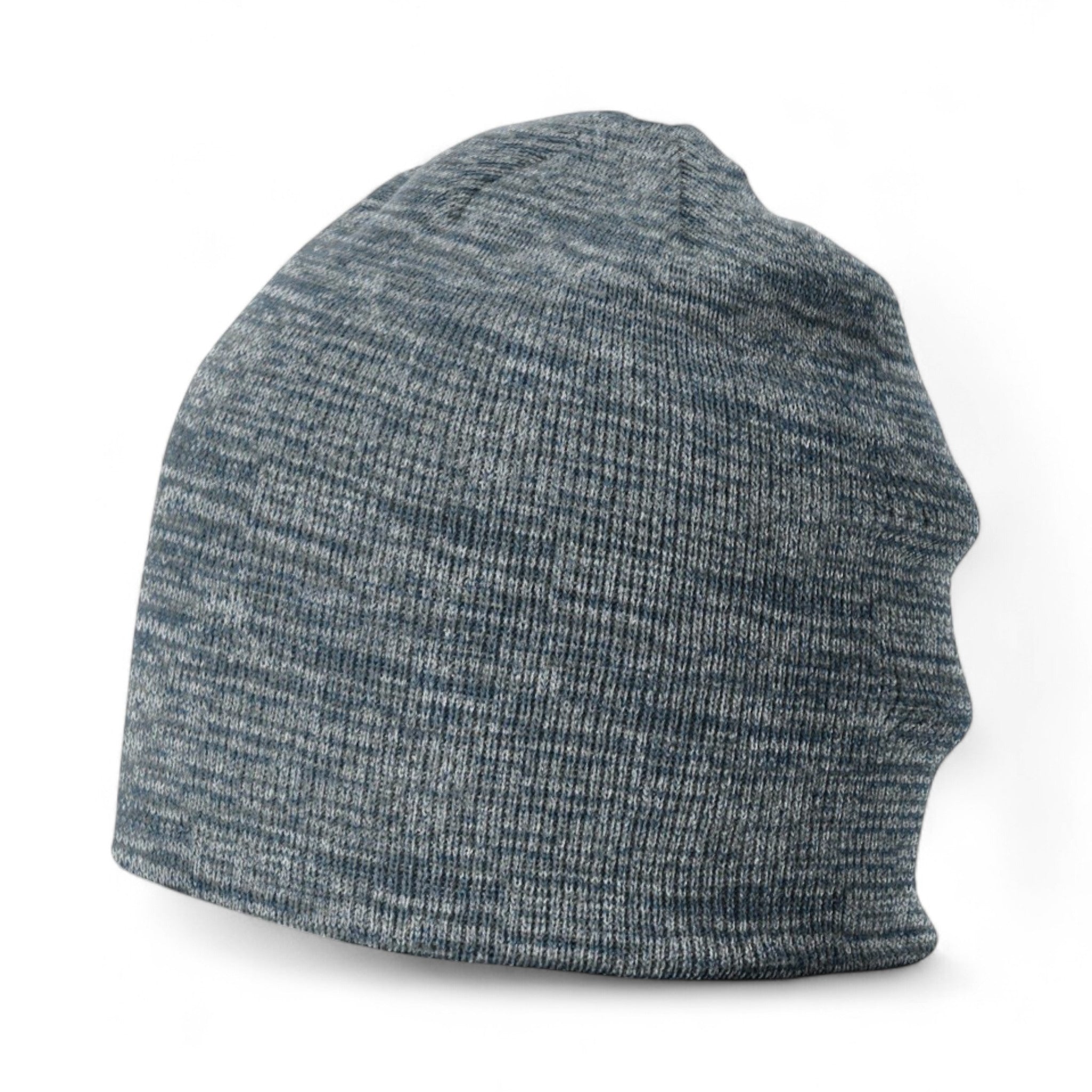 Left side view of Richardson 130 custom hat in navy, grey and white