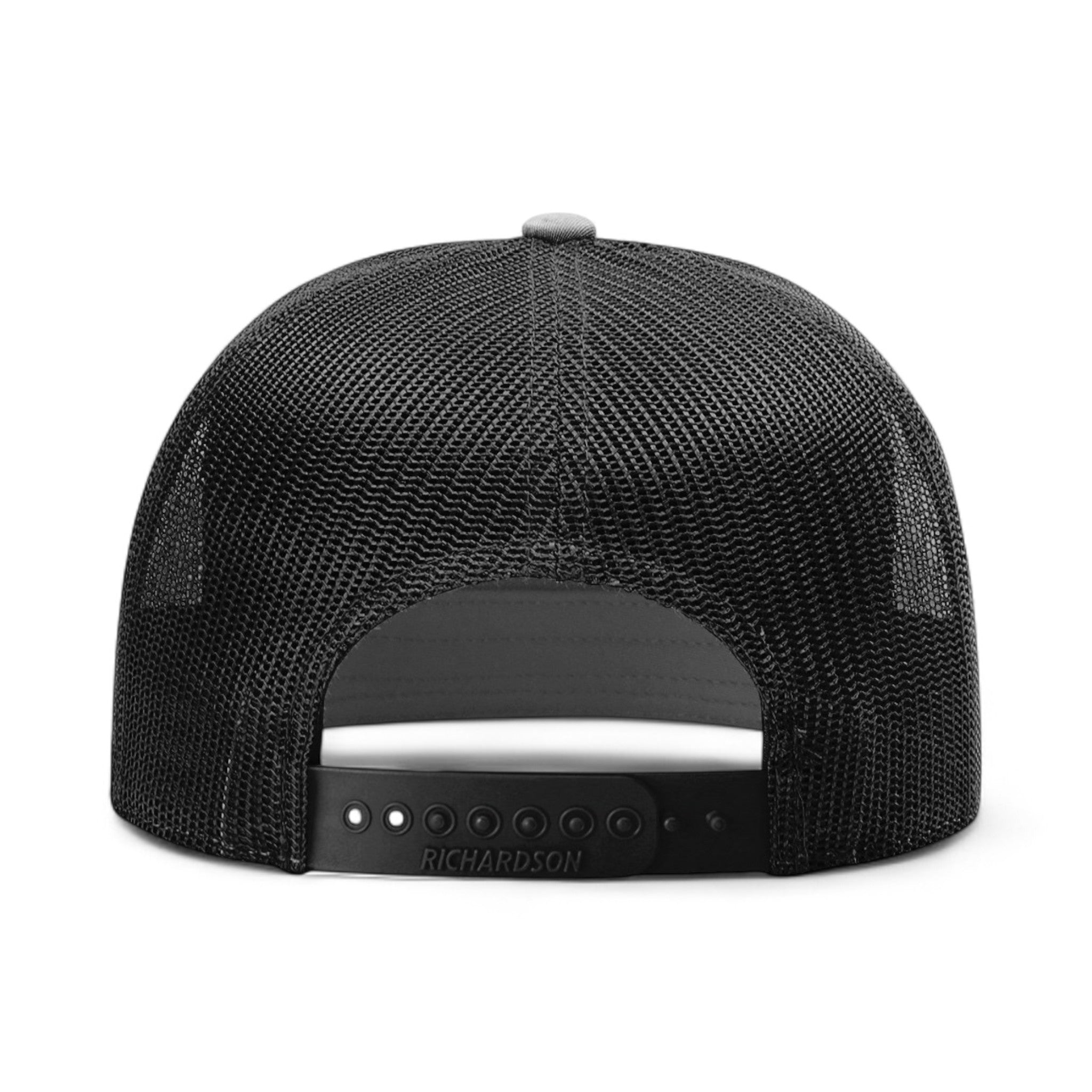 Back view of Richardson 168 custom hat in black