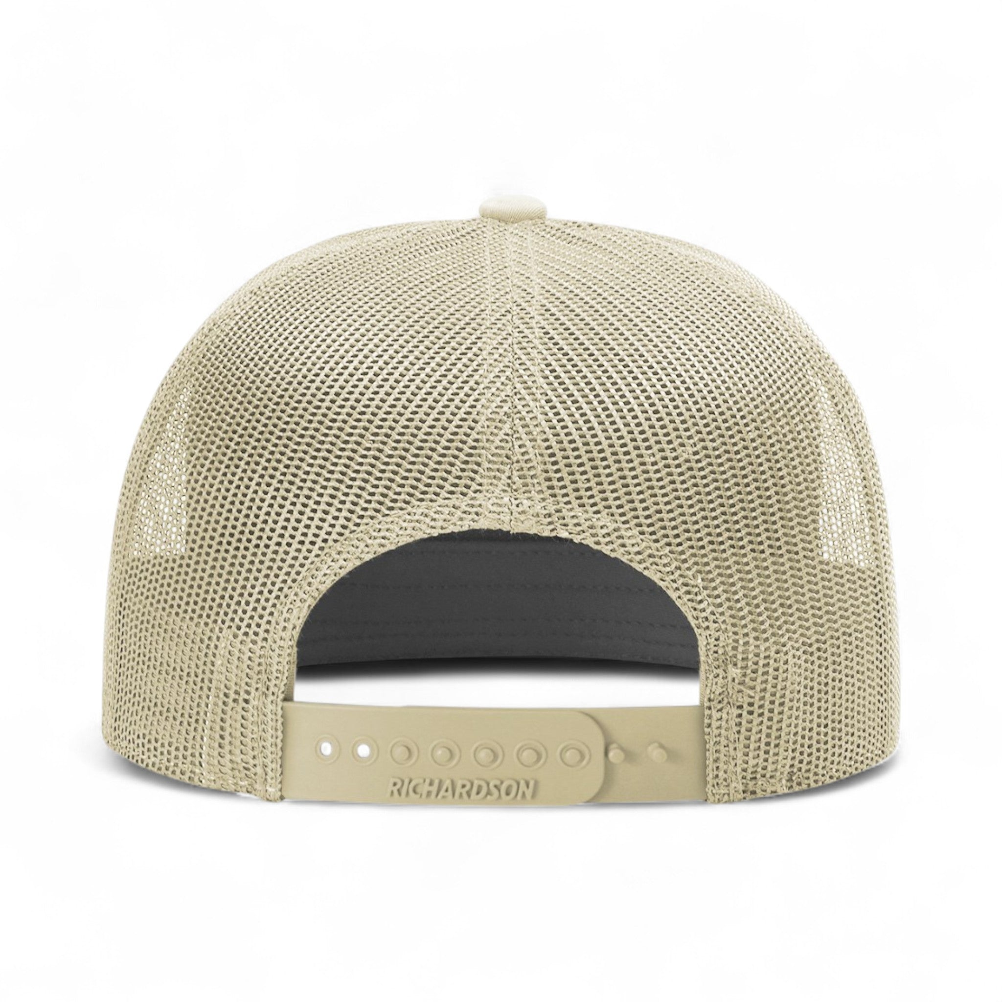 Back view of Richardson 168 custom hat in brown and khaki