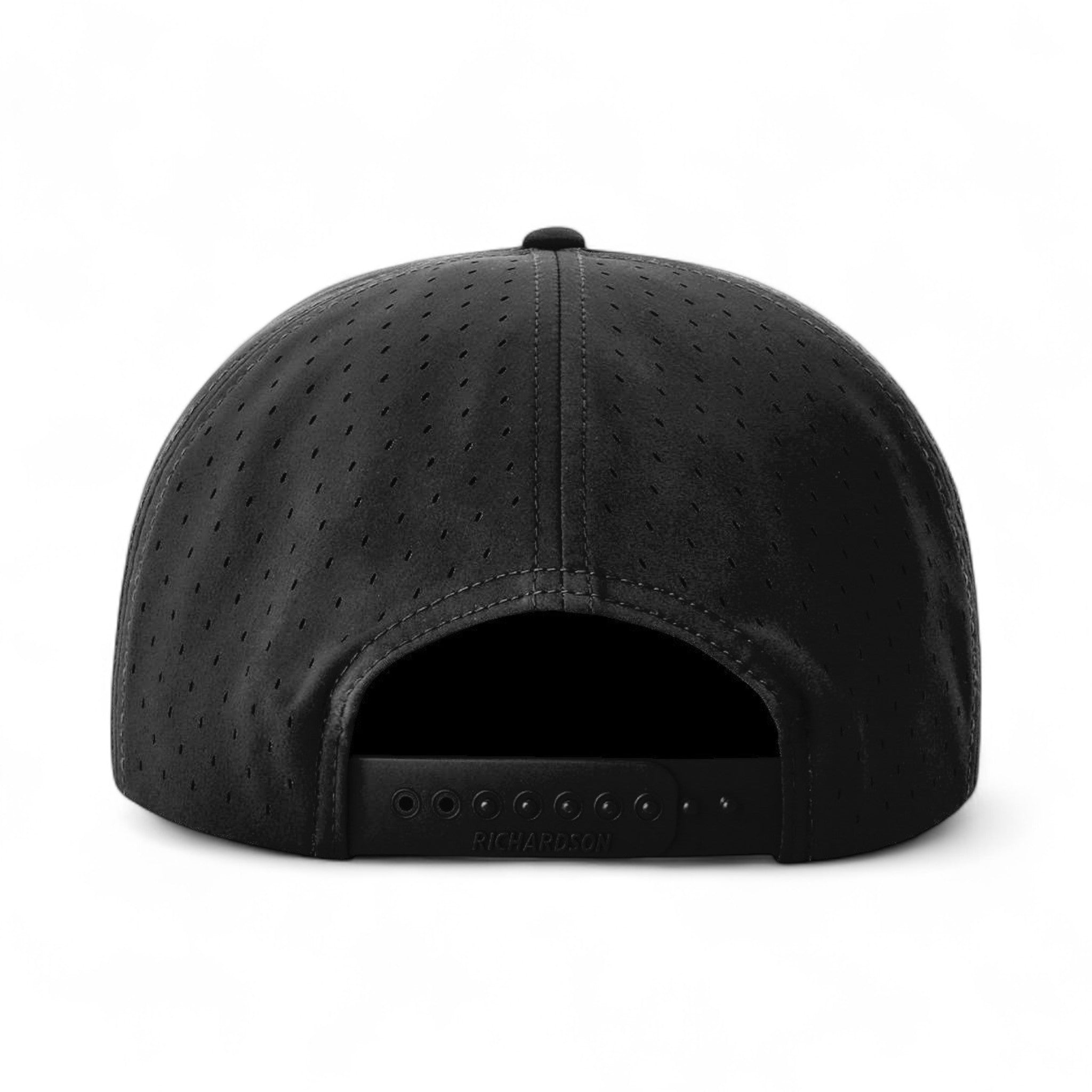 Back view of Richardson 169 custom hat in black