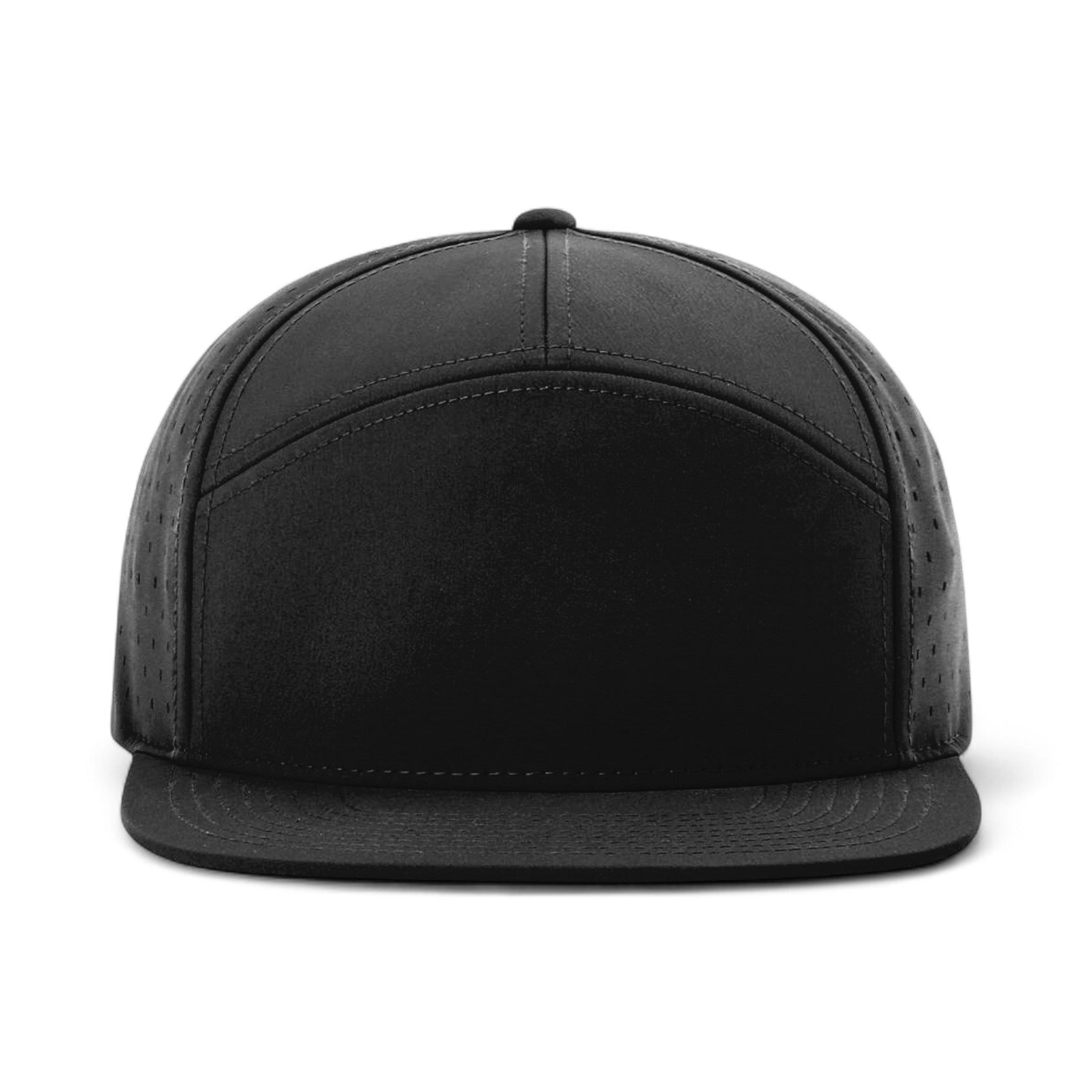Front view of Richardson 169 custom hat in black