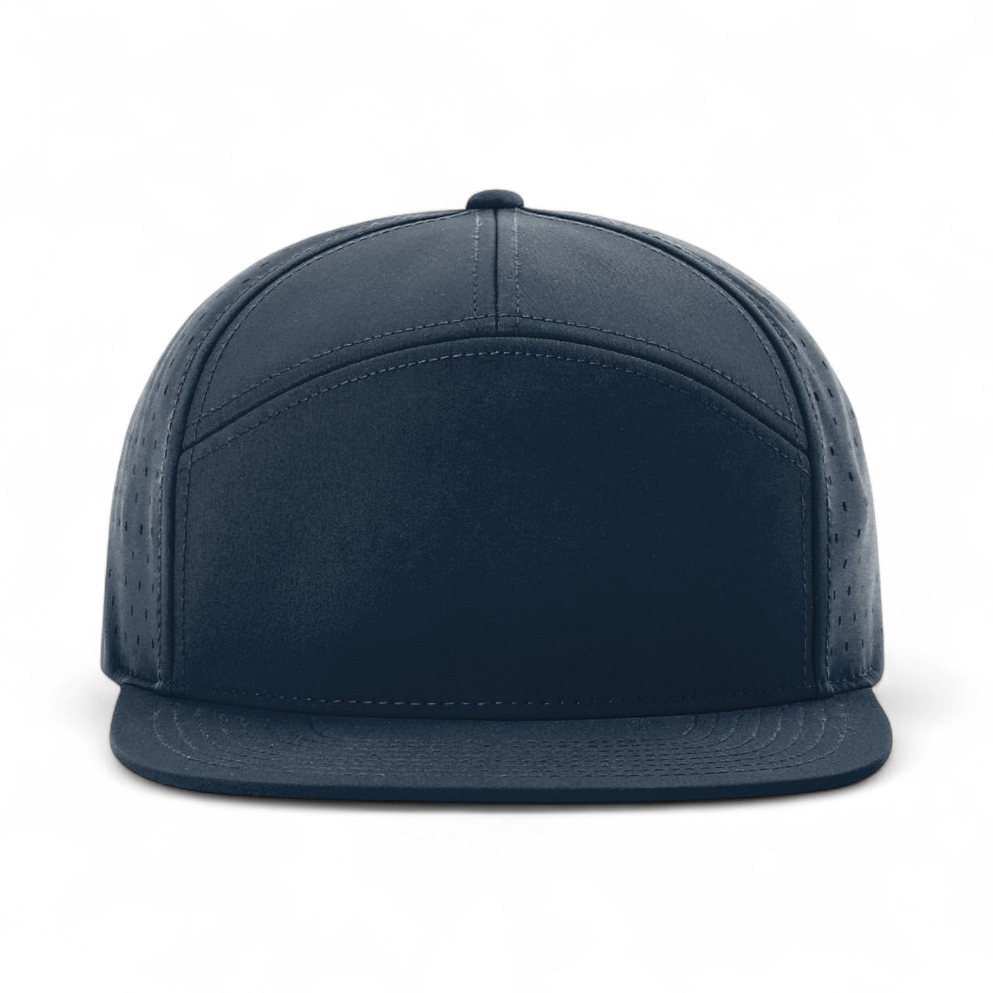 Front view of Richardson 169 custom hat in light navy