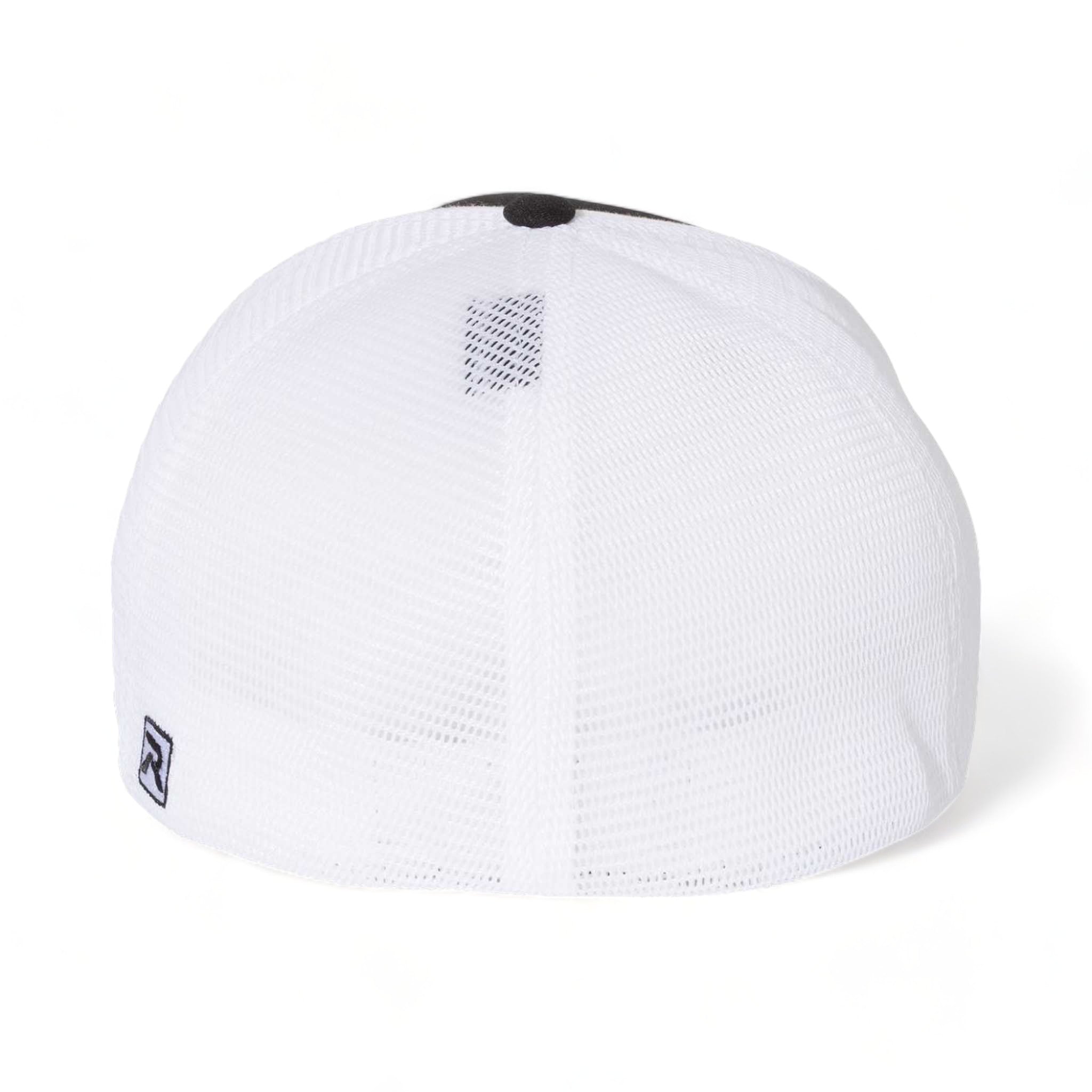 Back view of Richardson 172 custom hat in black and white split