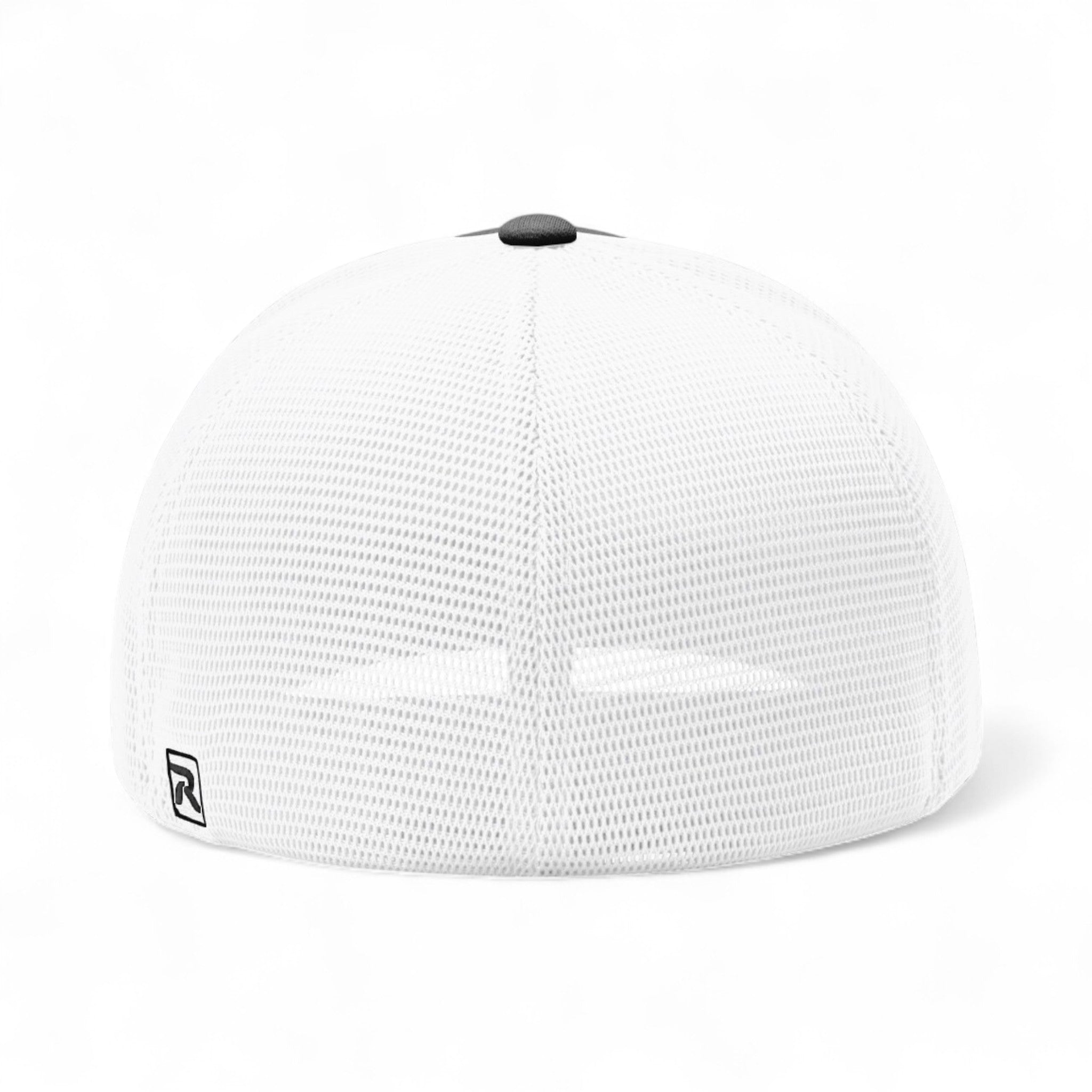 Back view of Richardson 172 custom hat in black and white