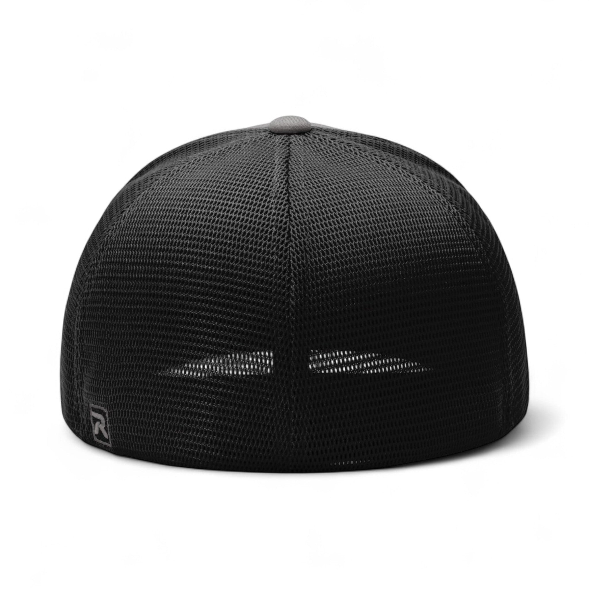 Back view of Richardson 172 custom hat in charcoal and black