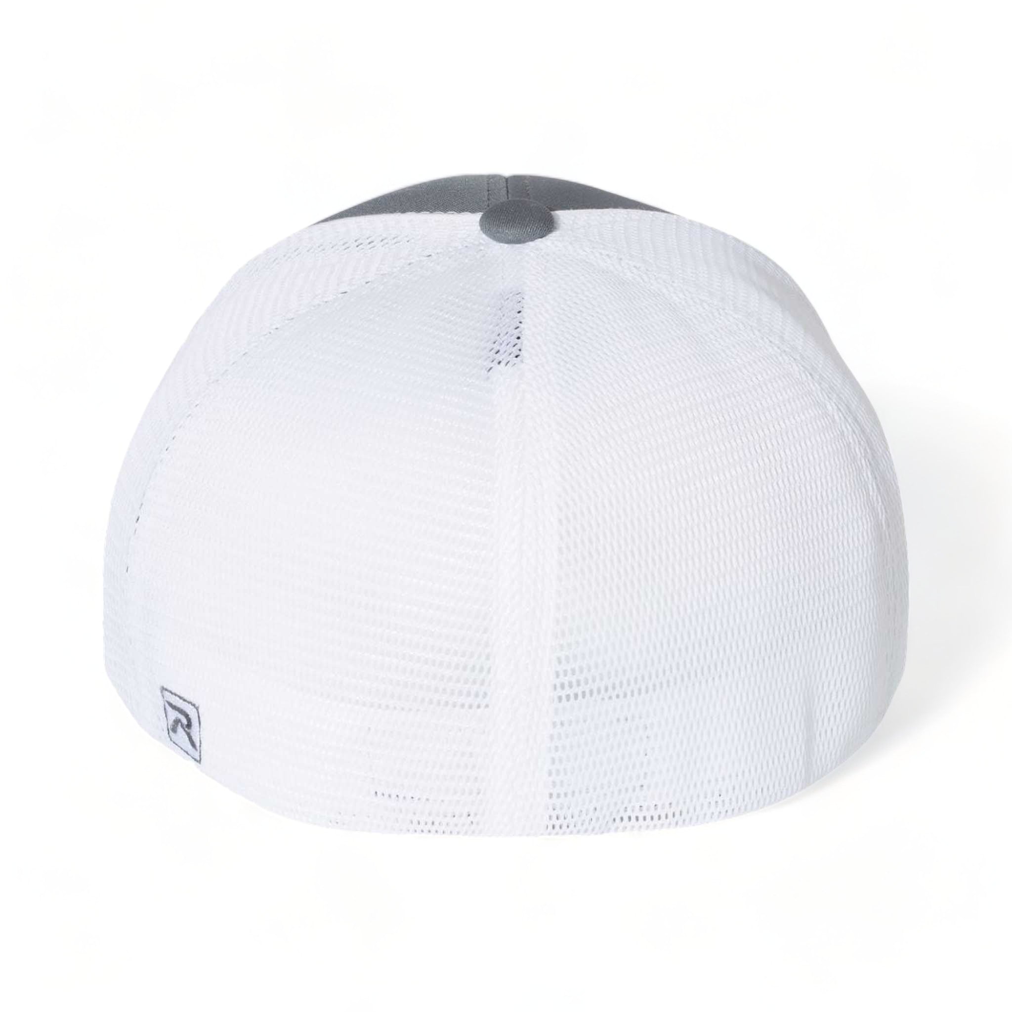 Back view of Richardson 172 custom hat in charcoal and white split