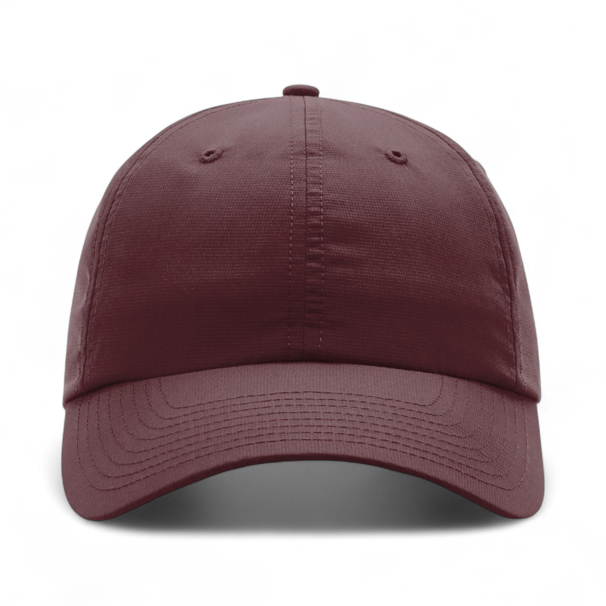 Front view of Richardson 220 custom hat in maroon