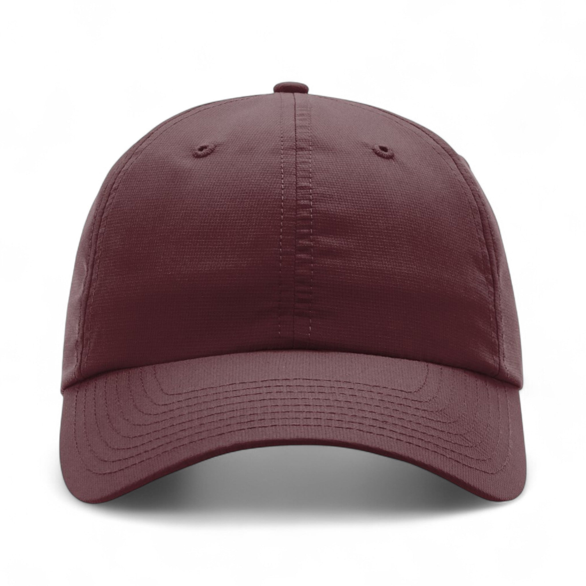 Front view of Richardson 225 custom hat in maroon