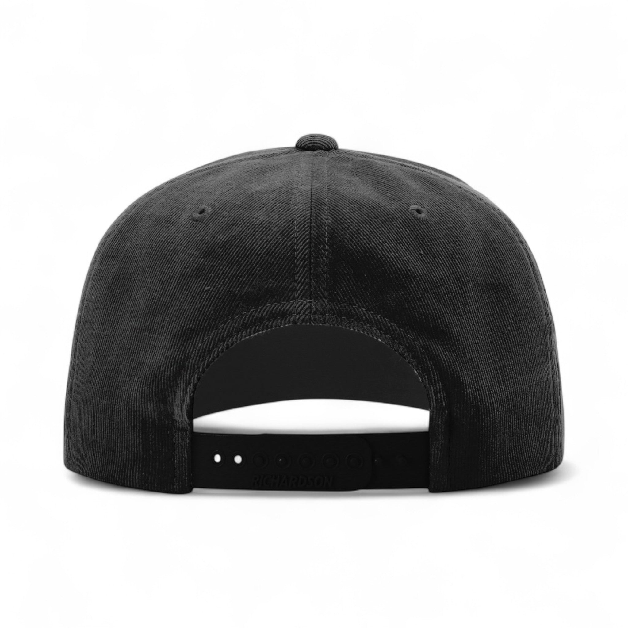 Back view of Richardson 253 custom hat in black