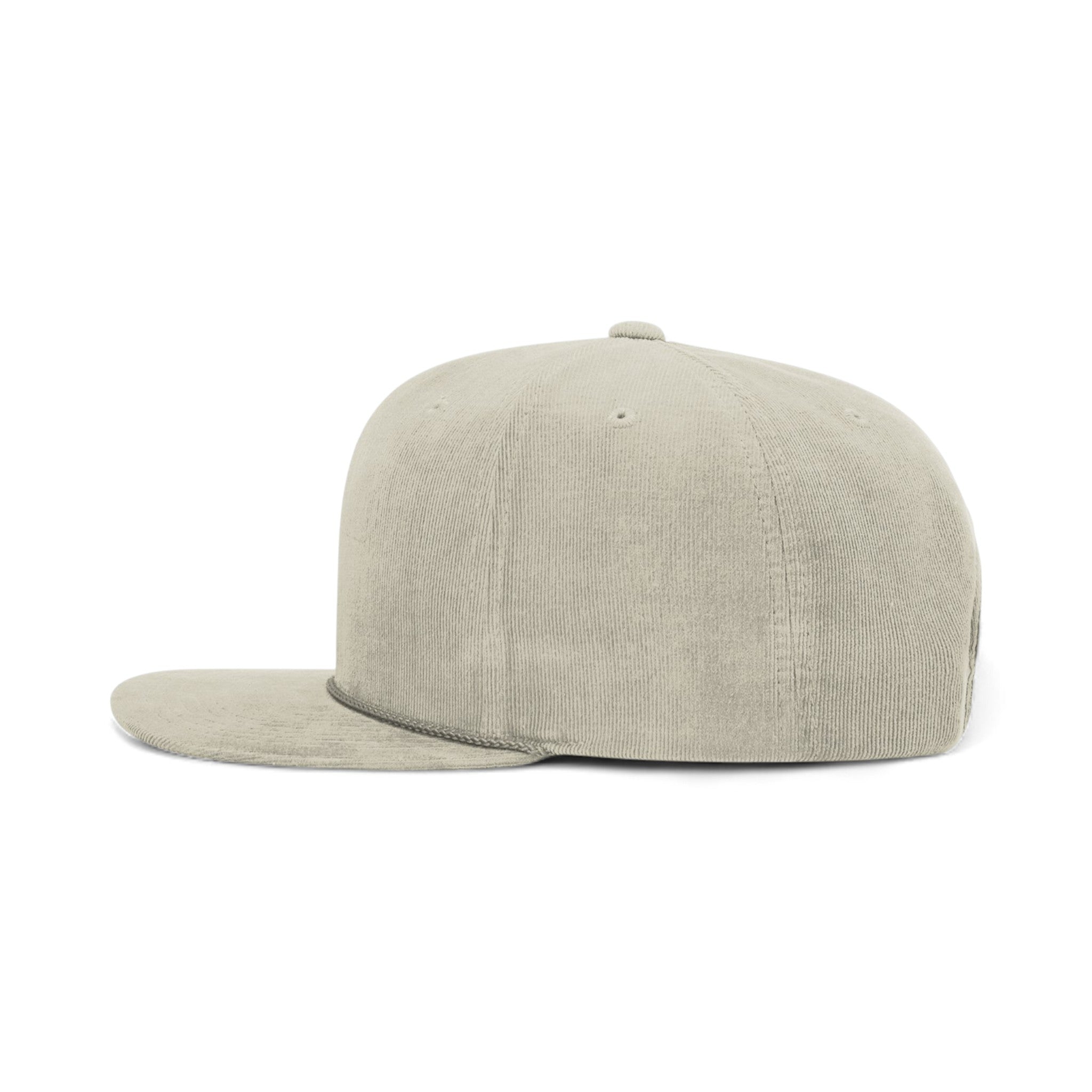 Left side view of Richardson 253 custom hat in tan