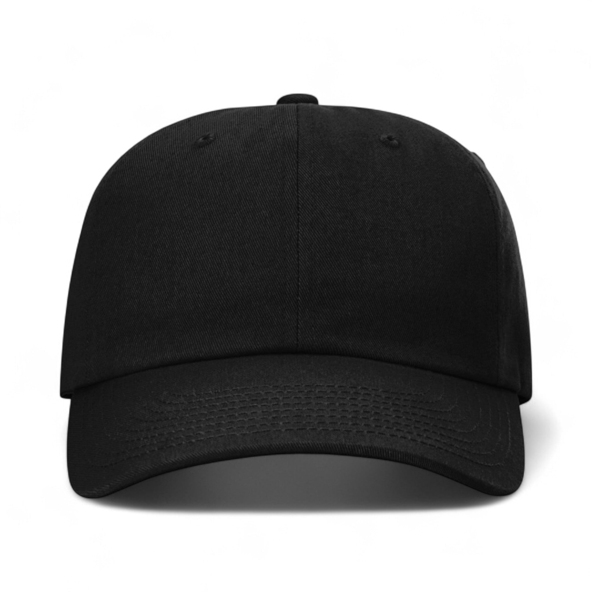 Front view of Richardson 254RE custom hat in black