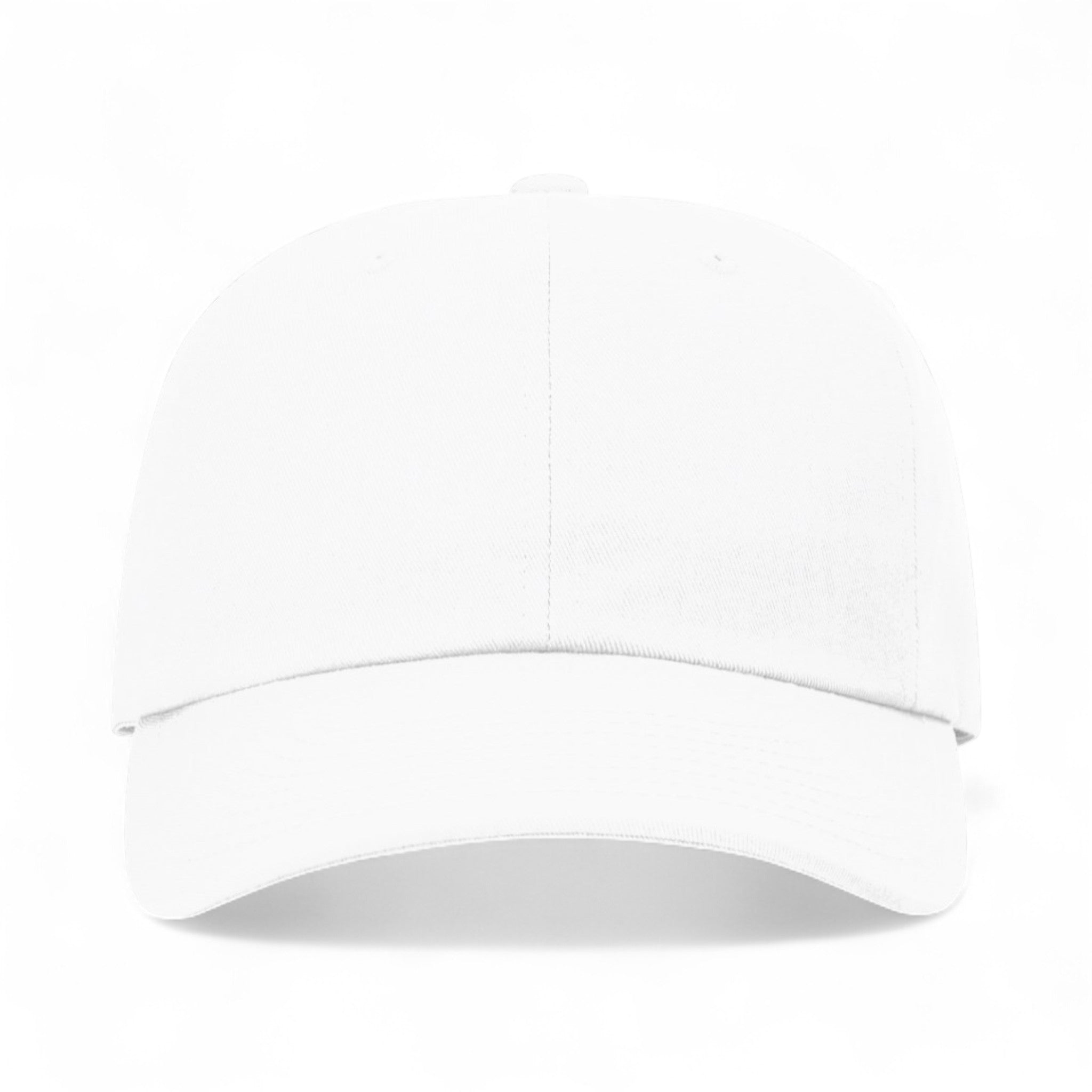 Front view of Richardson 254RE custom hat in white