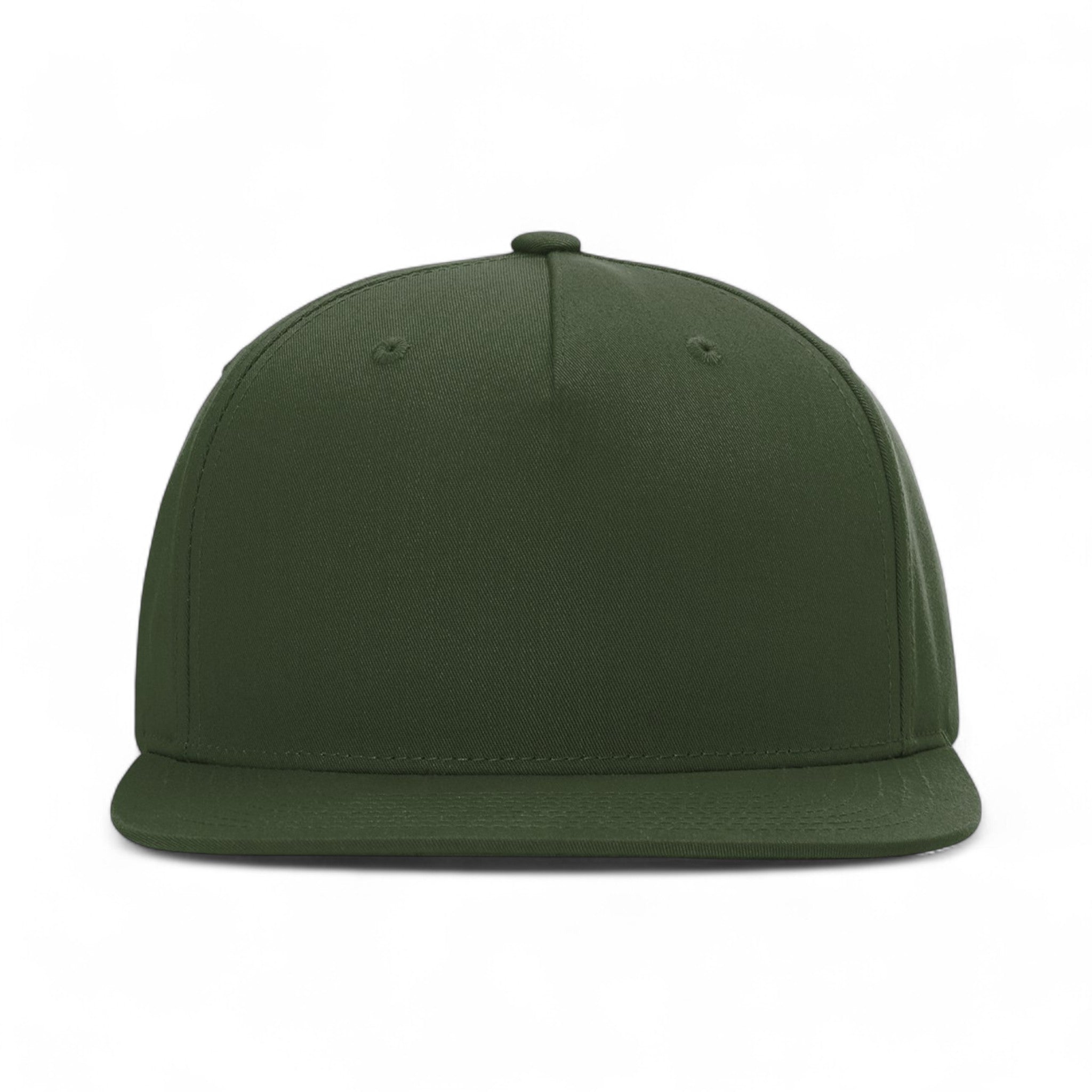 Front view of Richardson 255 custom hat in army olive