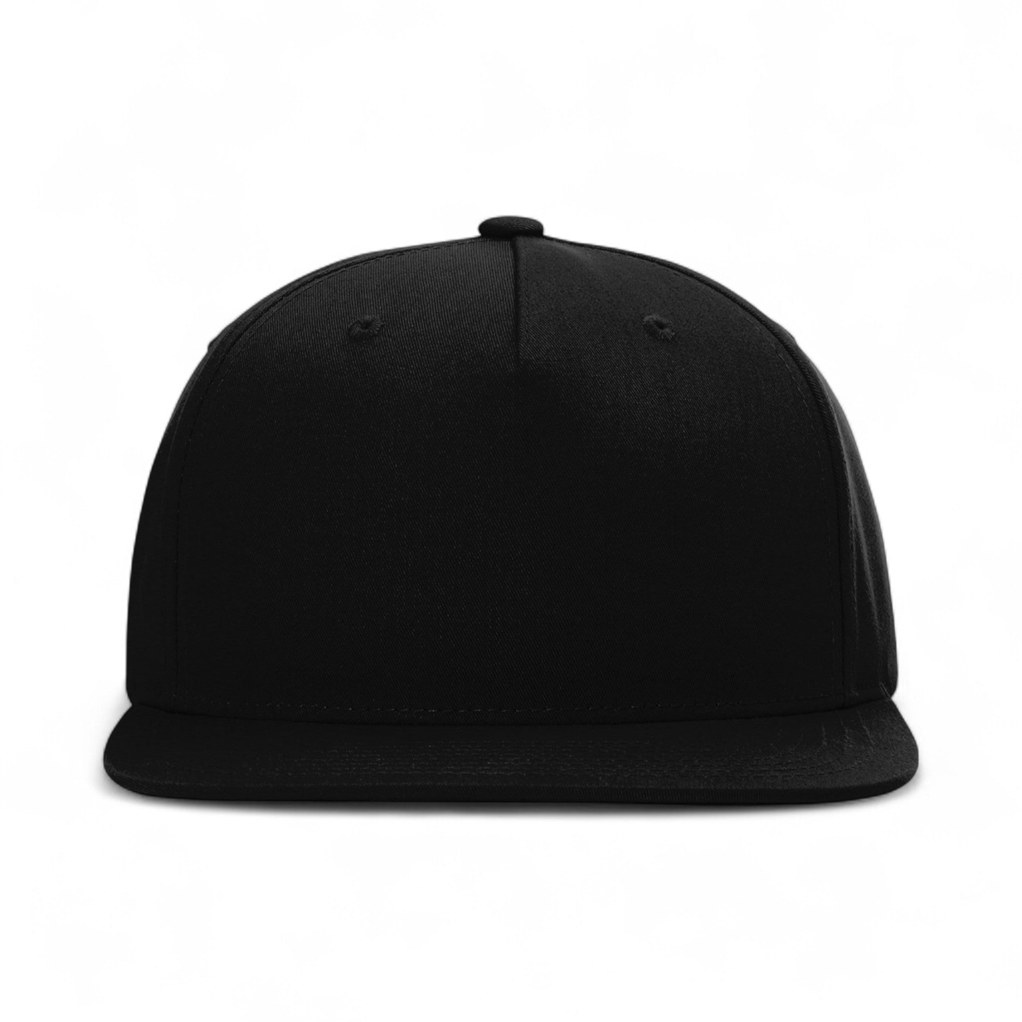 Front view of Richardson 255 custom hat in black