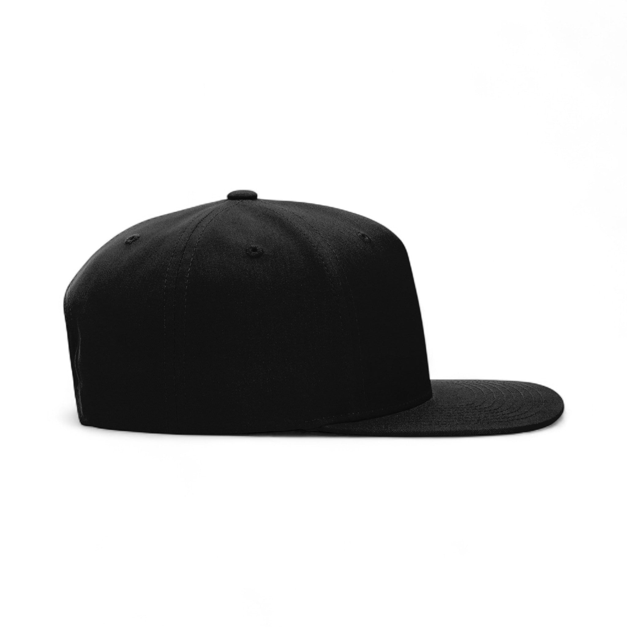 Right side view of Richardson 255 custom hat in black